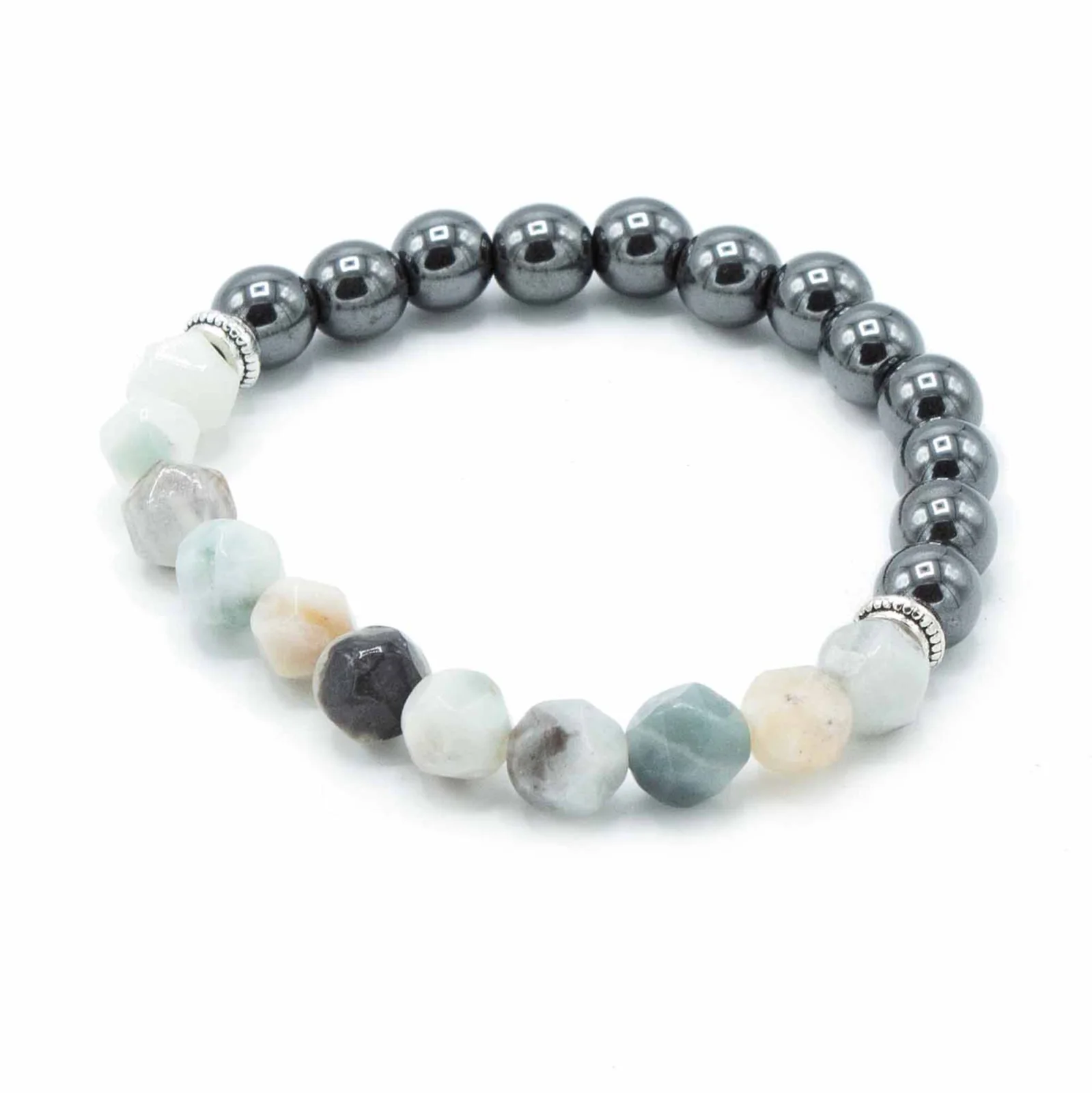 Fazetovaný náramok – Mountain Jade, magnetický – fotka 2