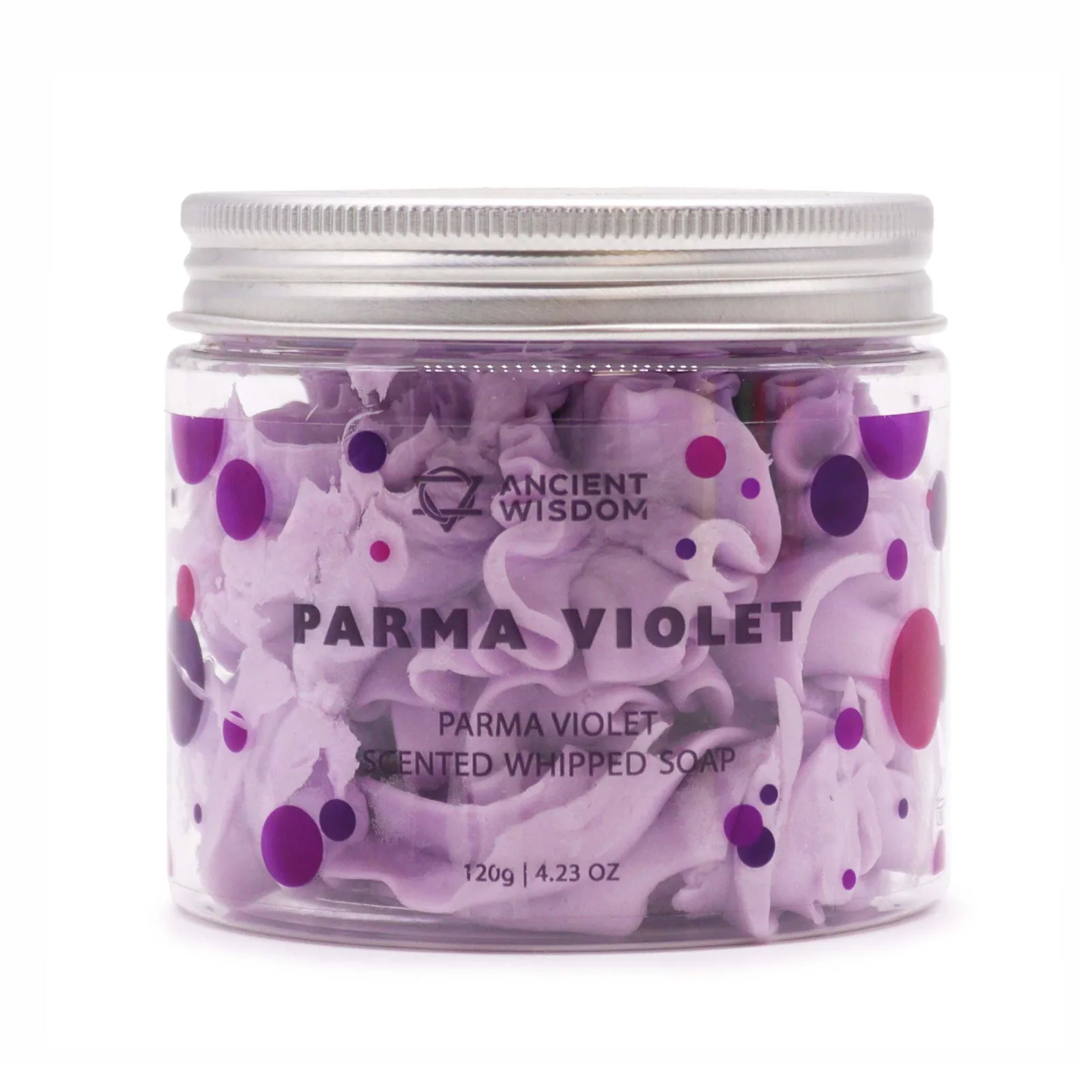 Šľahané mydlo Parma Violet – vôňa parmských fialiek – fotka 1