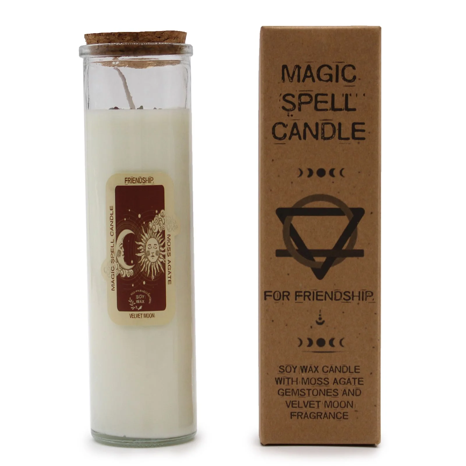 Sójová sviečka s kryštálmi Magic Spell – Friendship, 50 hodín – fotka 1