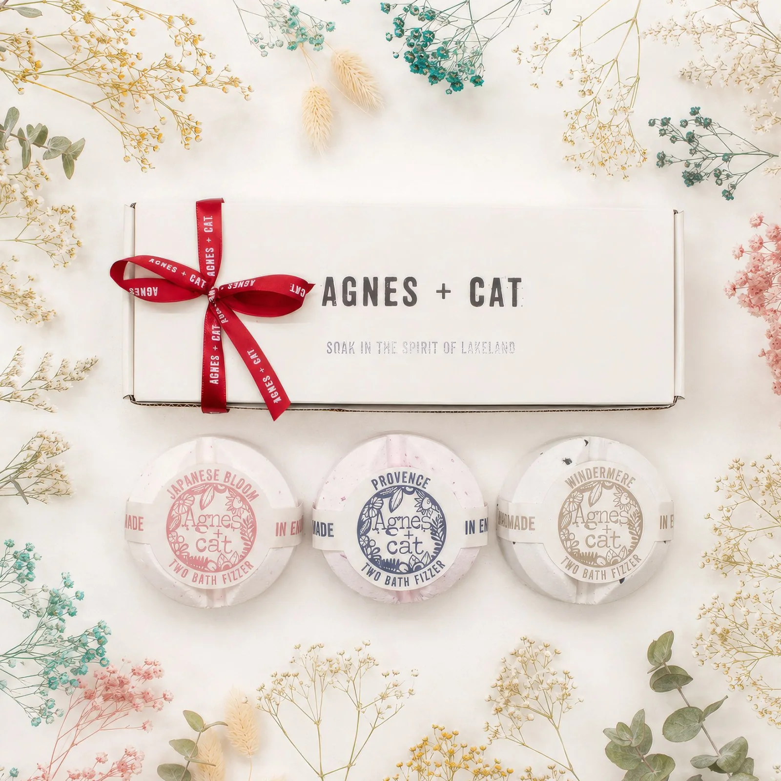 Darčeková sada bômb do kúpeľa Agnes + Cat – Lakeland Favourites – fotka 2