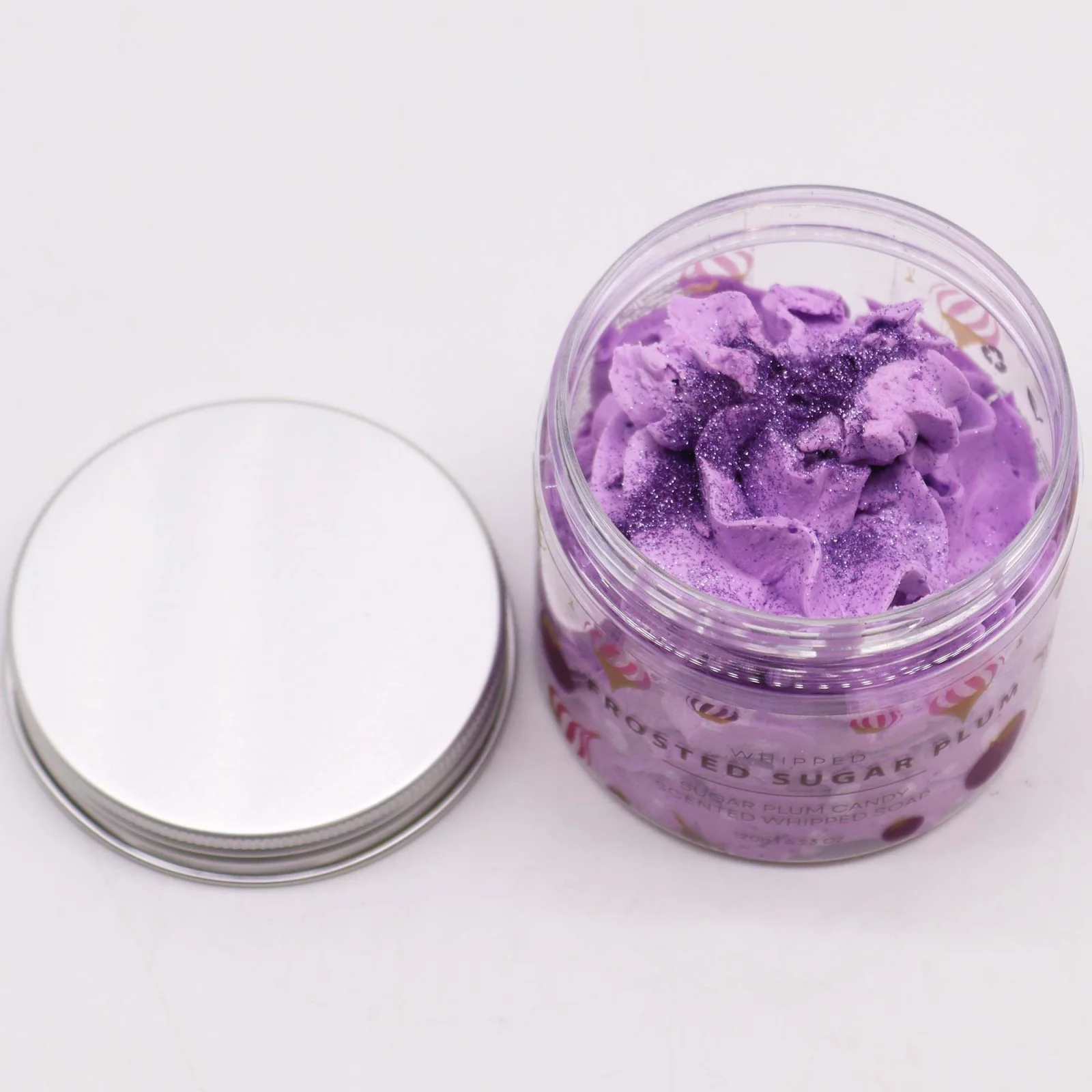 Šľahané mydlo Frosted Sugar Plum – slivka a zimné bobule – fotka 4