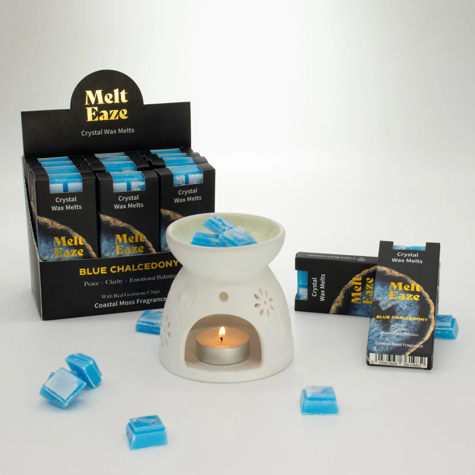 Vonný vosk MeltEaze Aquamarine Wave – pobrežný mach, 50 g – fotka 2