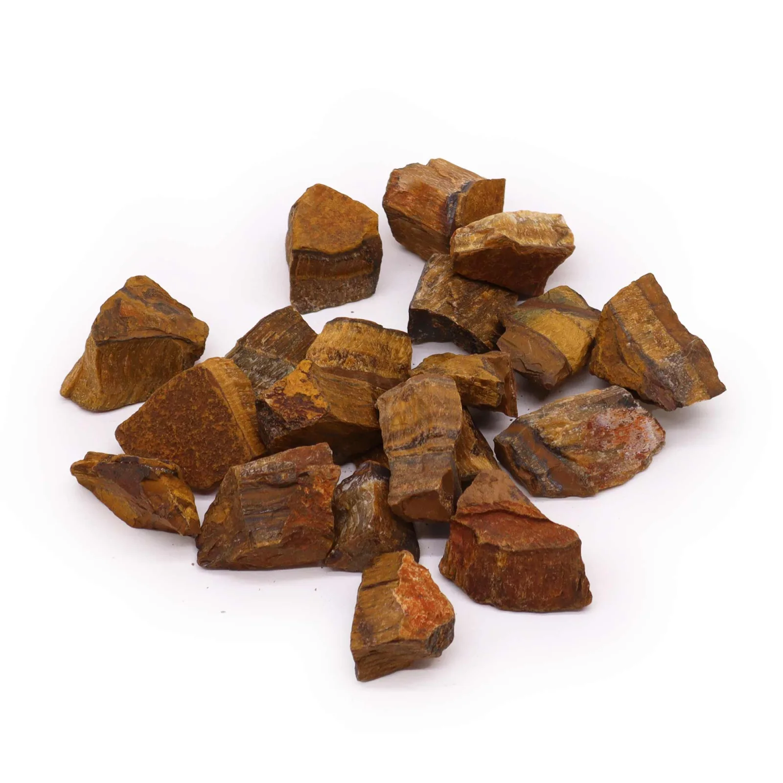 Tigrie oko – surové kryštály, balenie 500 g – fotka 1
