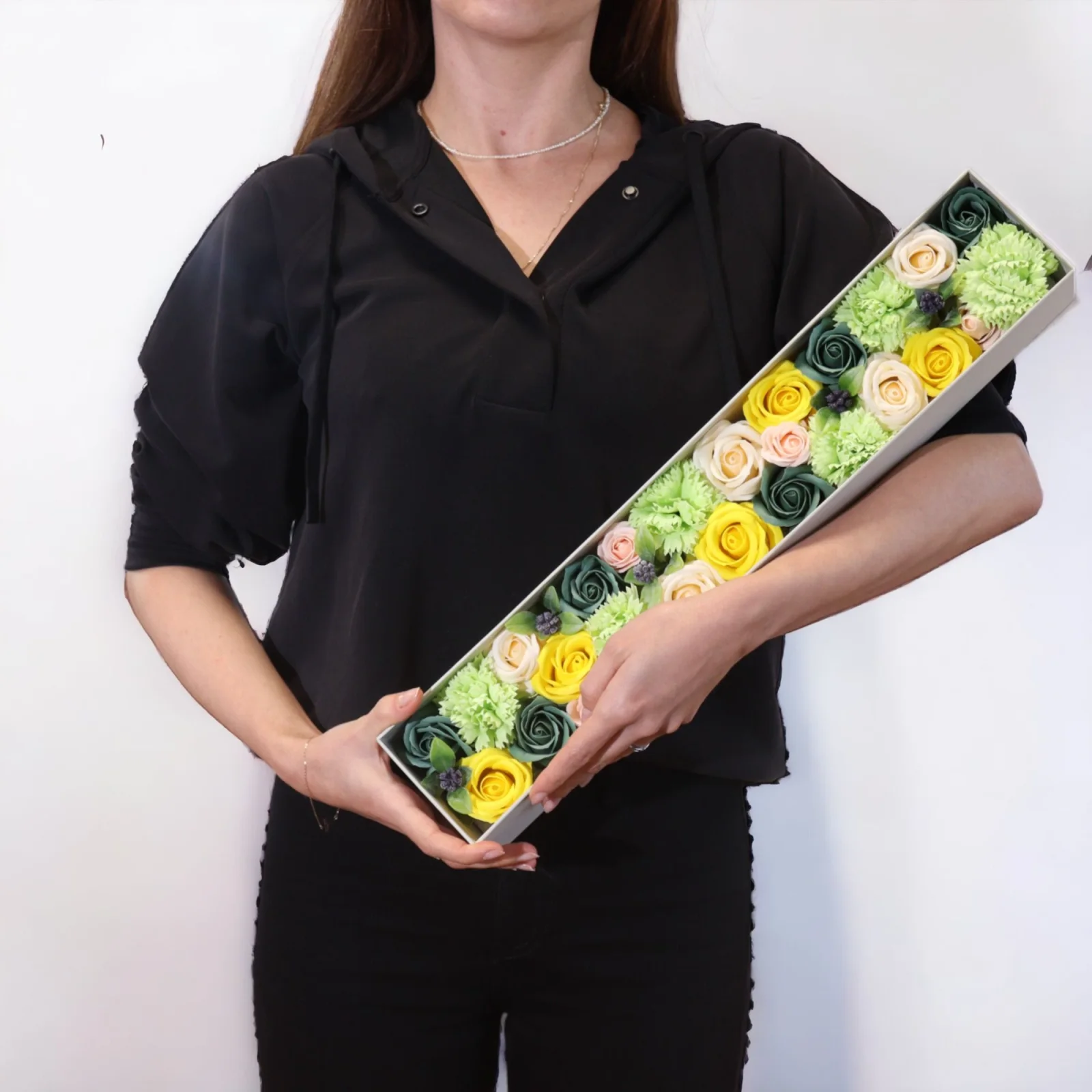 Extra dlhý box s mydlovými ružami – Spring Celebrations – fotka 4