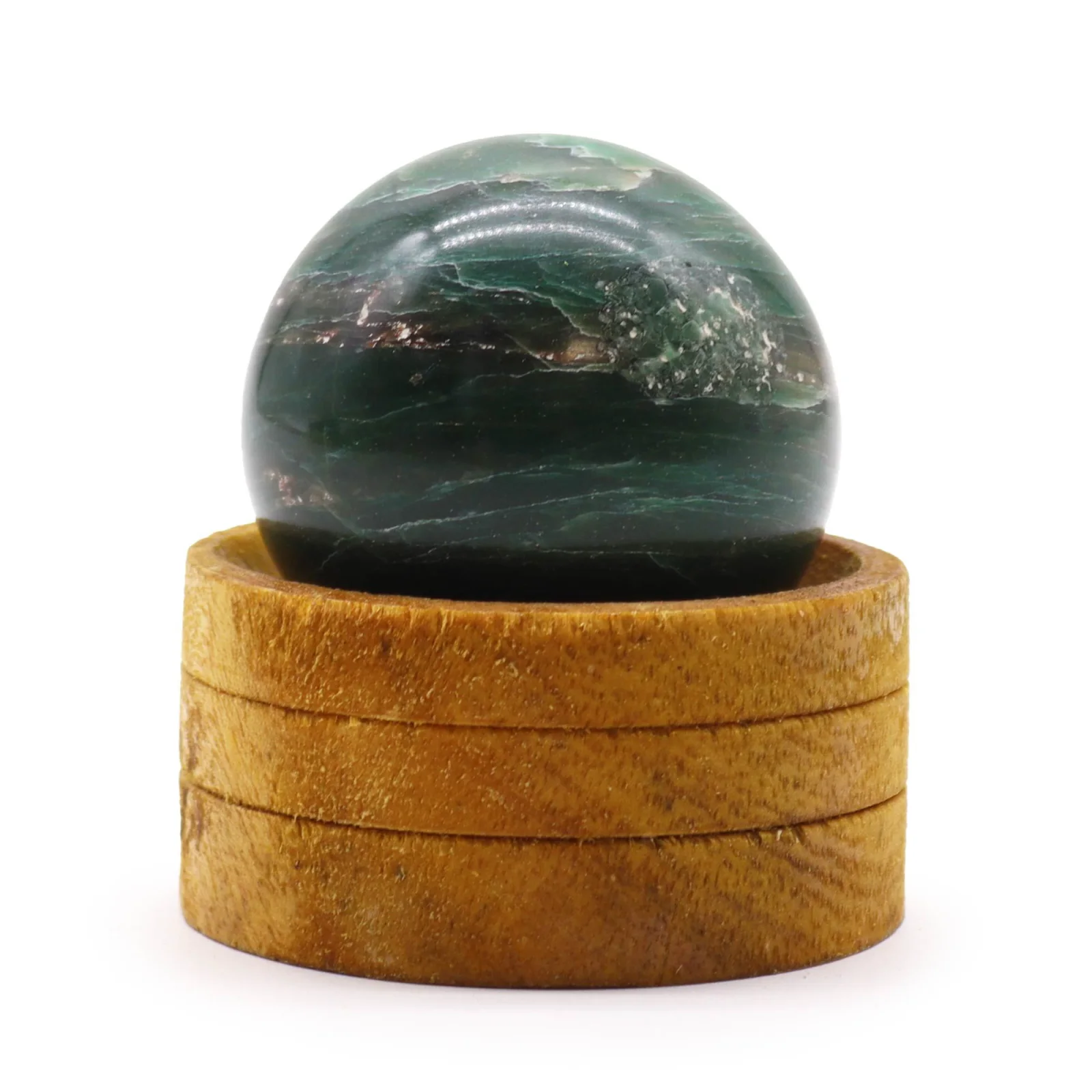 Guľa z indického jade so stojanom, 50 mm