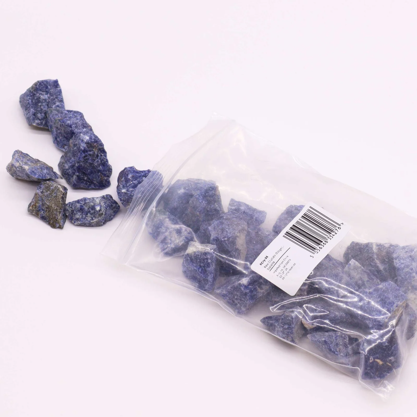 Sodalit – surové kryštály, balenie 500 g – fotka 4