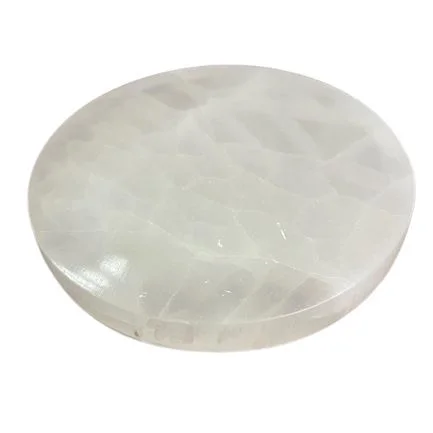Stredná selenitová platňa 10 cm – hladká – fotka 2