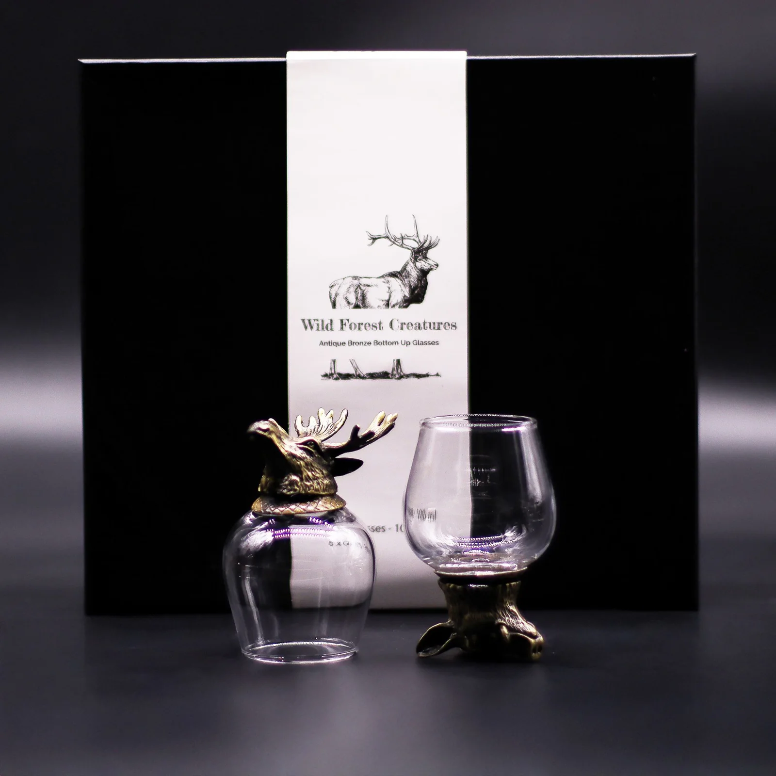 Poháre Bottom Up – 6 ks, 100 ml, lesné zvieratá – fotka 2