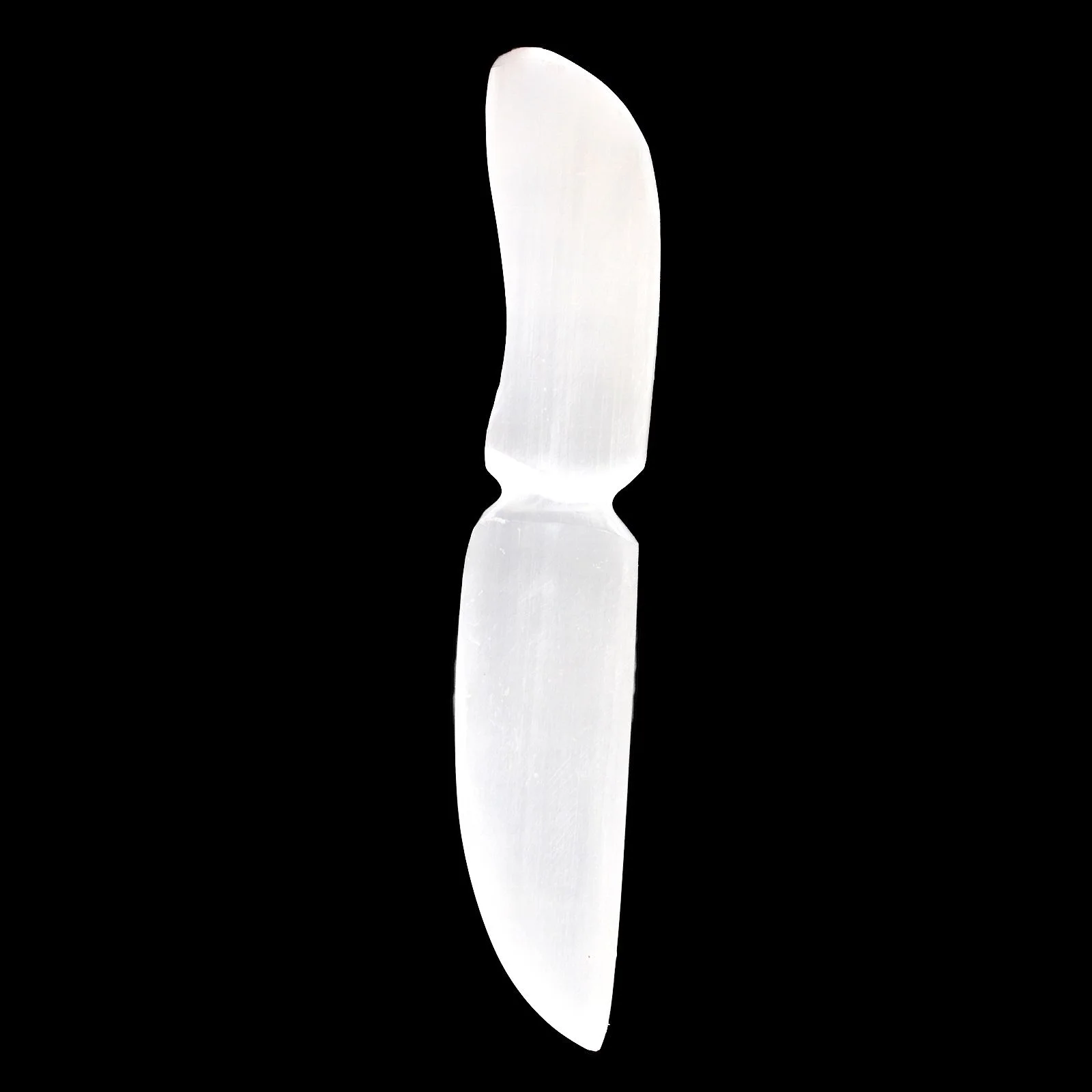 Selenitový rituálny nôž – klasický, 20 cm – fotka 3
