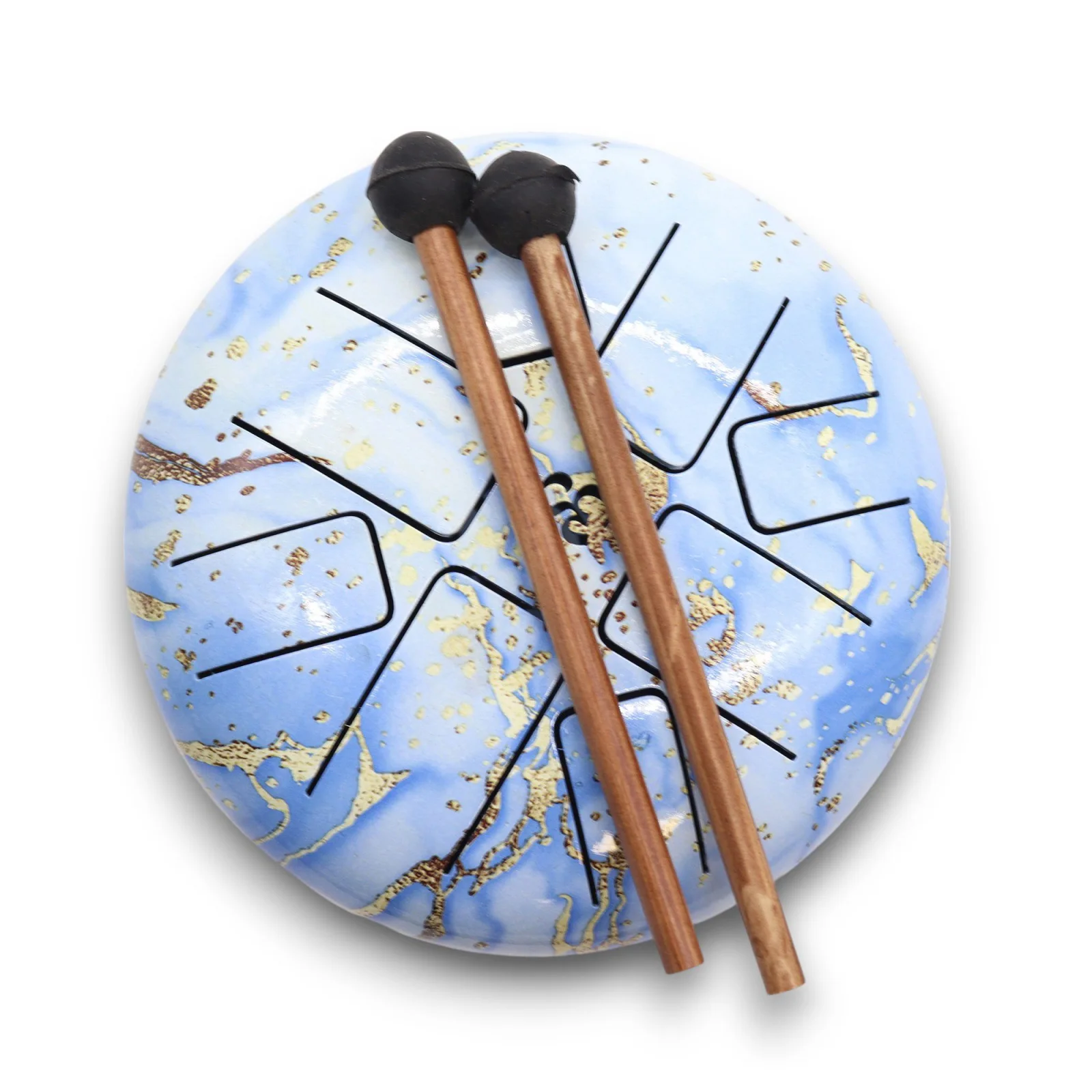 Happy Drum Blue Sky OM – jazyčkový bubon, 18 cm – fotka 4
