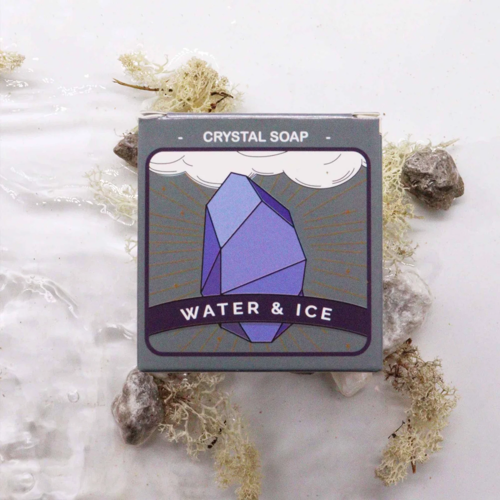 Mydlo s kameňom Crystal Elemental Water – voda, 100 g – fotka 3