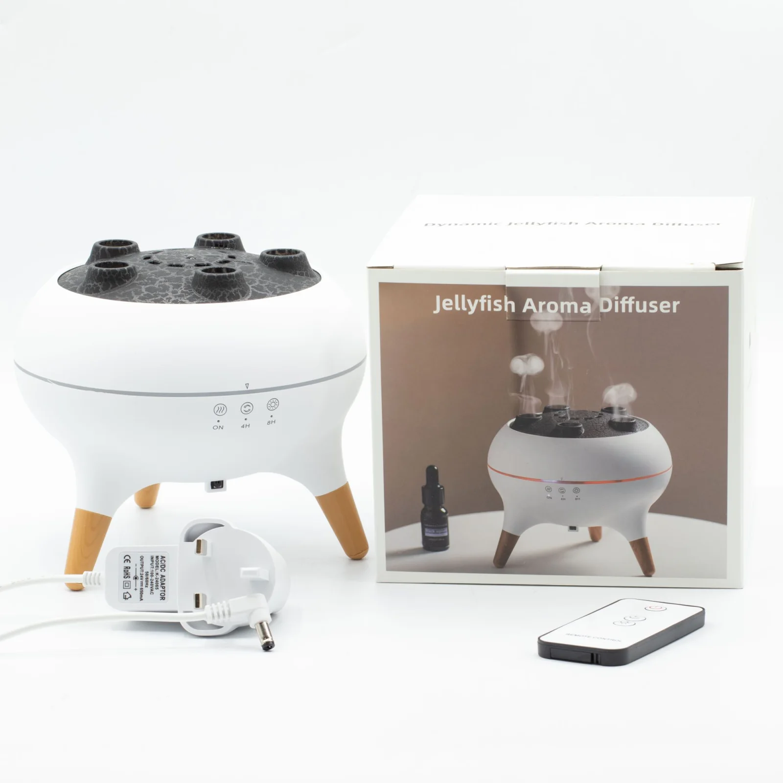Ultrazvukový difuzér Jellyfish – 250 ml, USB, LED – fotka 8