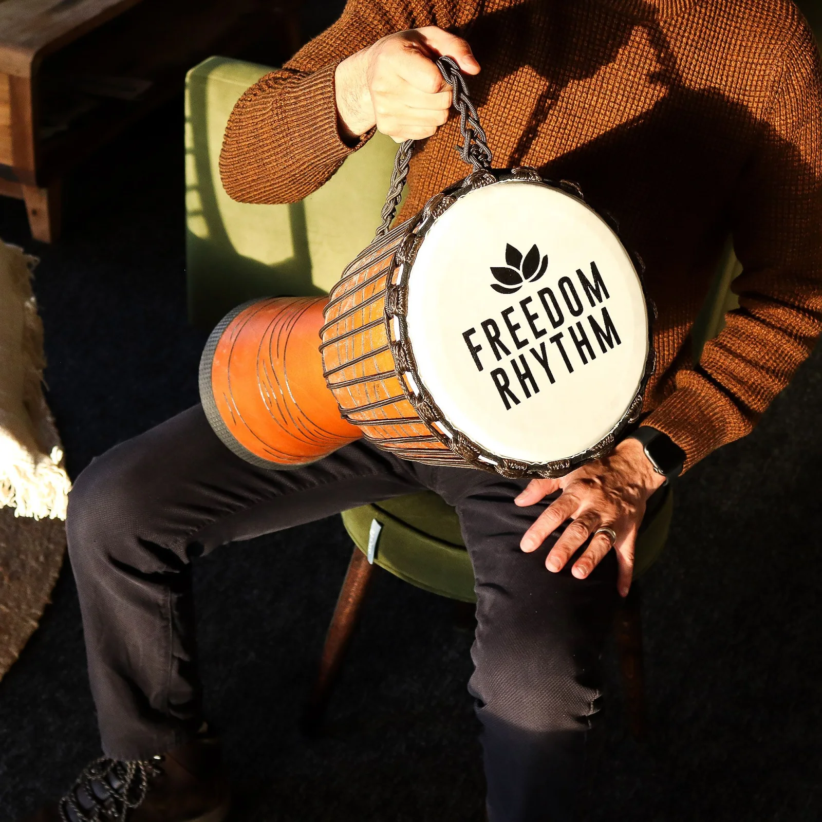 Djembe Pro Freedom Rhythm – vyšší tón, 50 cm – fotka 5