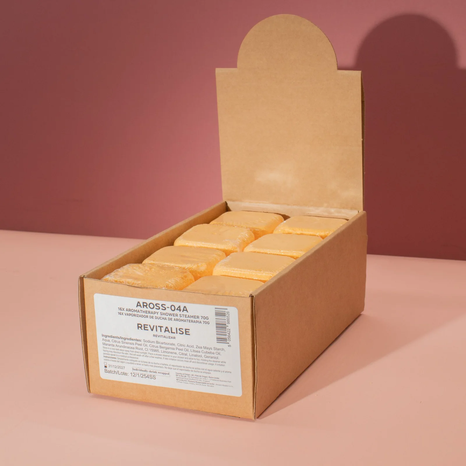 Sprchová tableta Revitalise – pomaranč a bergamot, 80 g – fotka 4