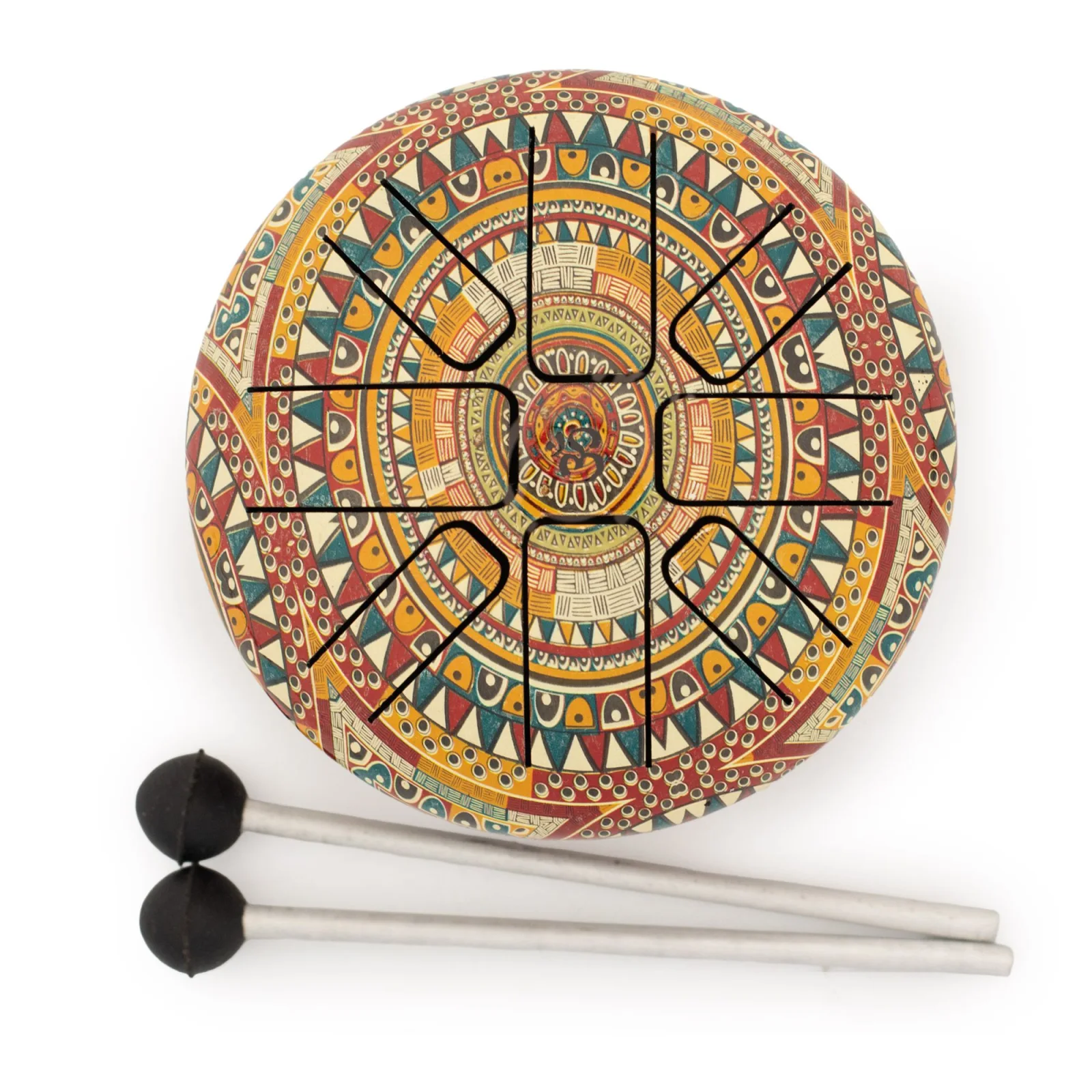 Happy Drum Small Om Mandala – malý, 13 × 9 cm – fotka 1