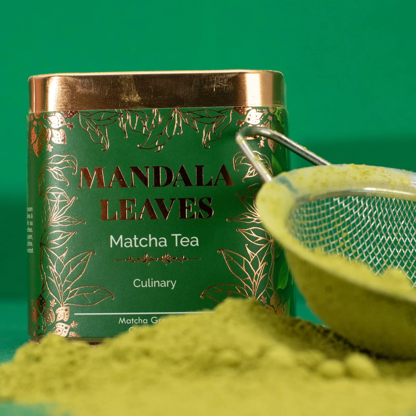 Kulinárska matcha bio – na latte a pečenie, 50 g, plechovka – fotka 7