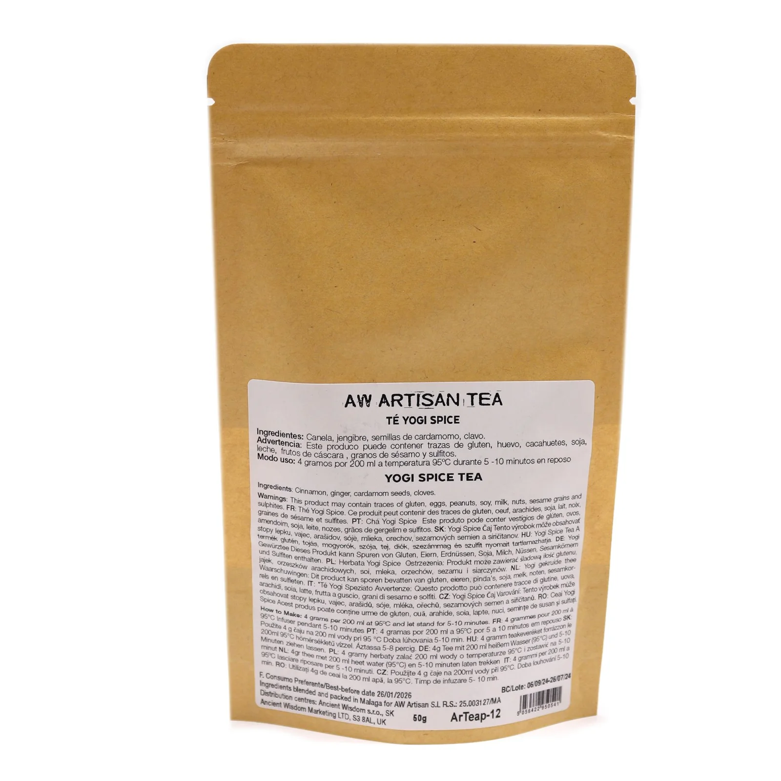 Korenený čaj Yogi Spice Blend – škorica a zázvor, 50 g, vrecko – fotka 4