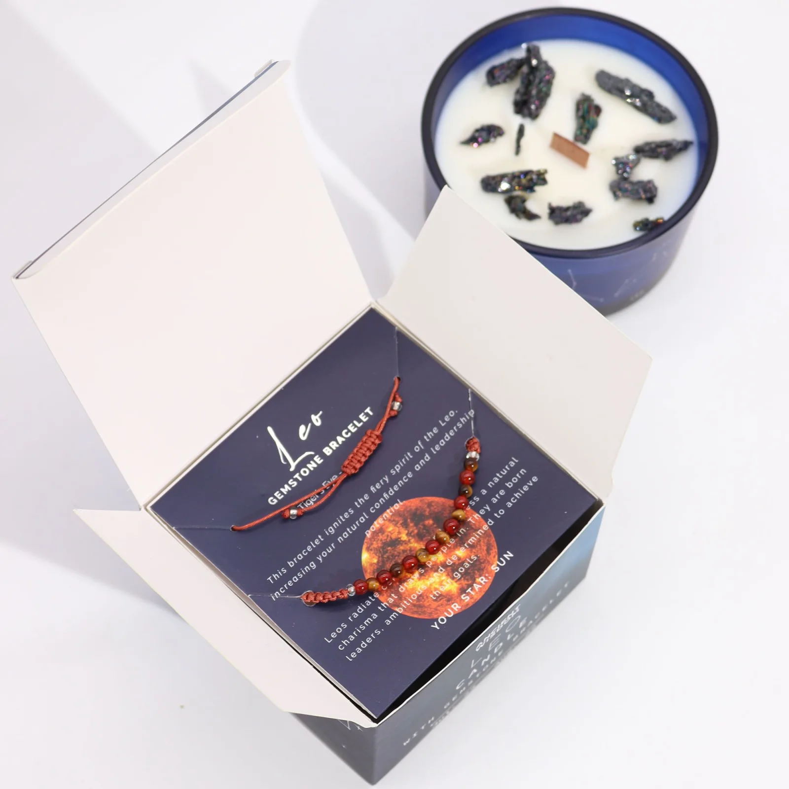 Zodiac sviečka s náramkom – Lev – fotka 4
