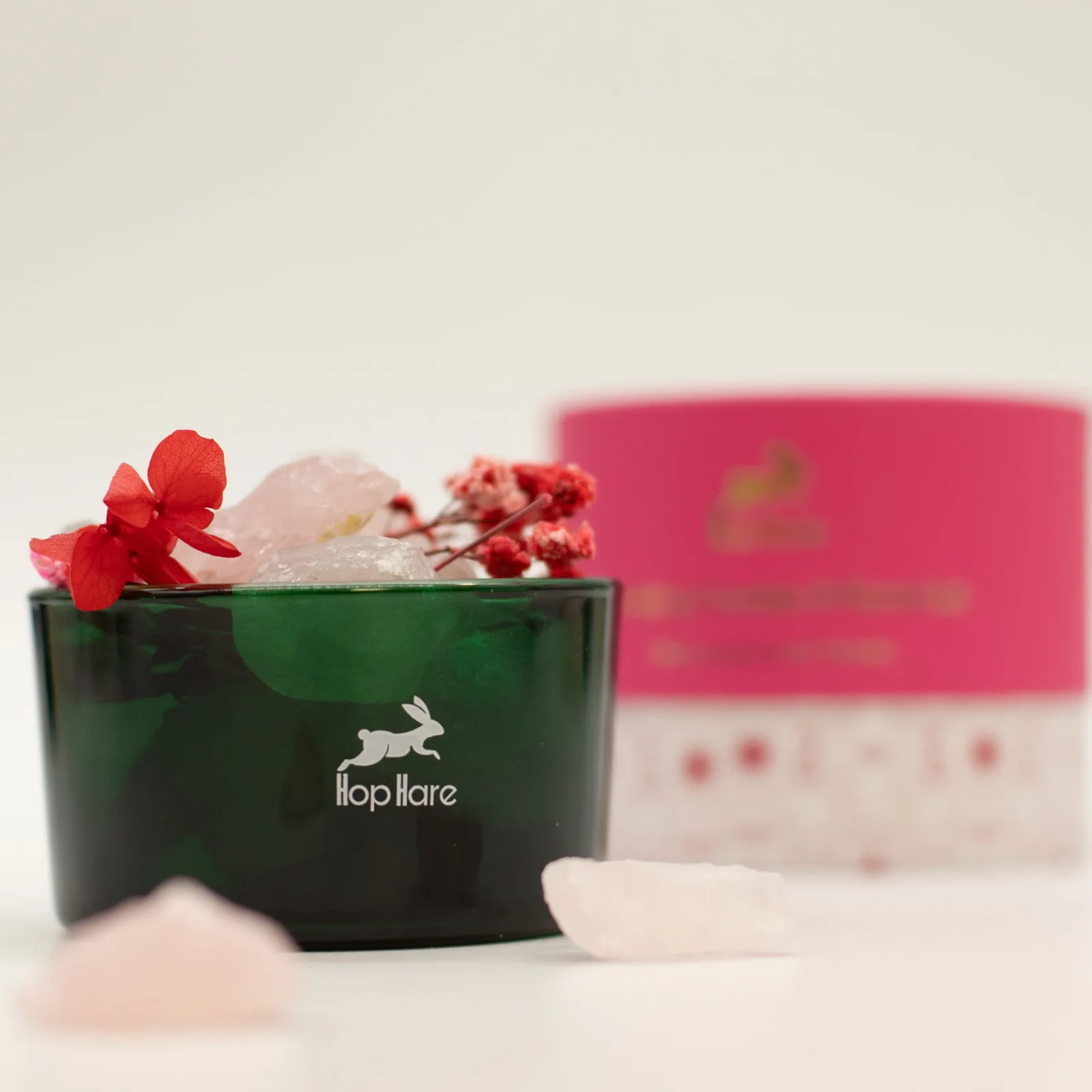 Kryštály a sušené kvety Hop Hare The Lovers – ruženín – fotka 6