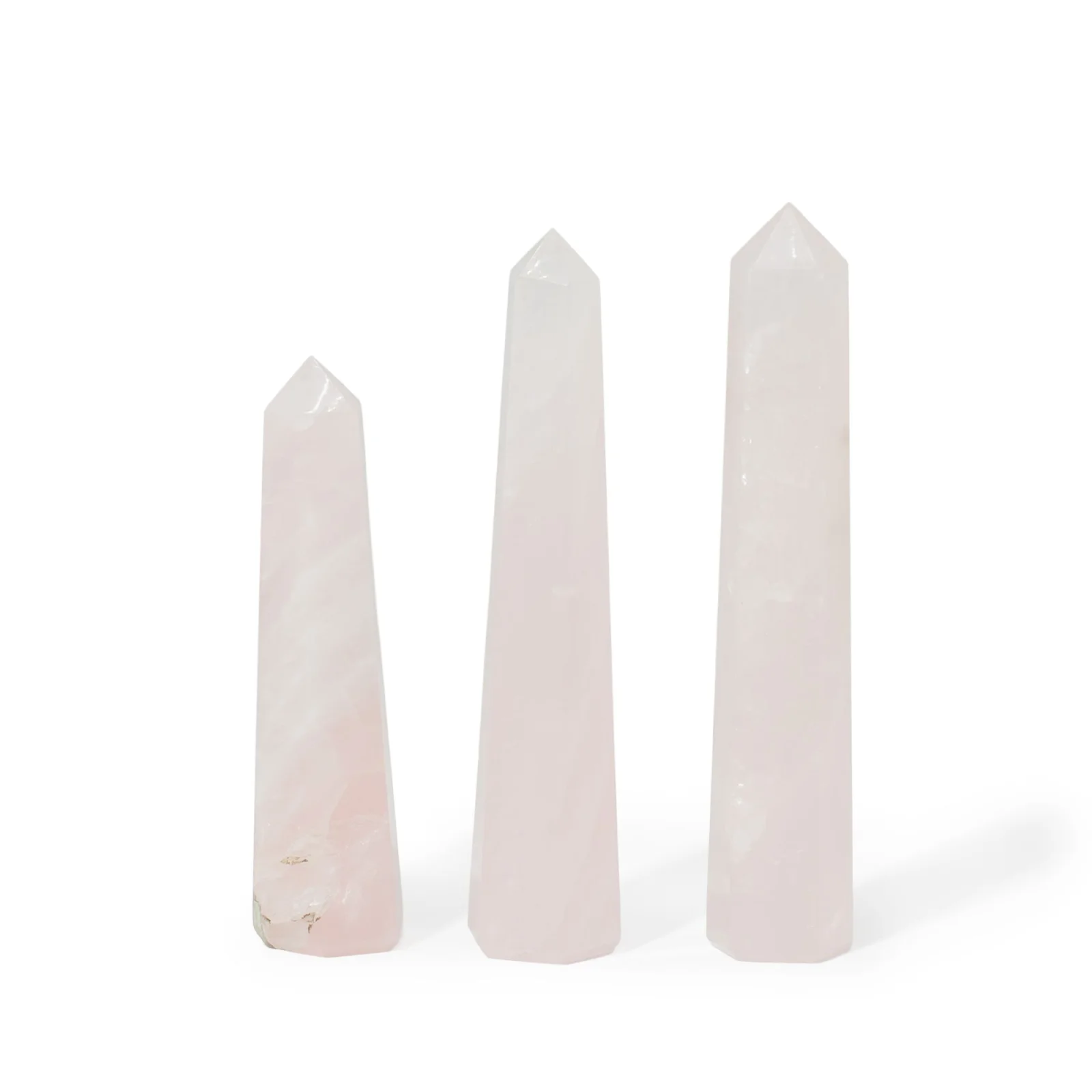 Šesťboký obelisk z ruženínu, cca 11 cm – fotka 4