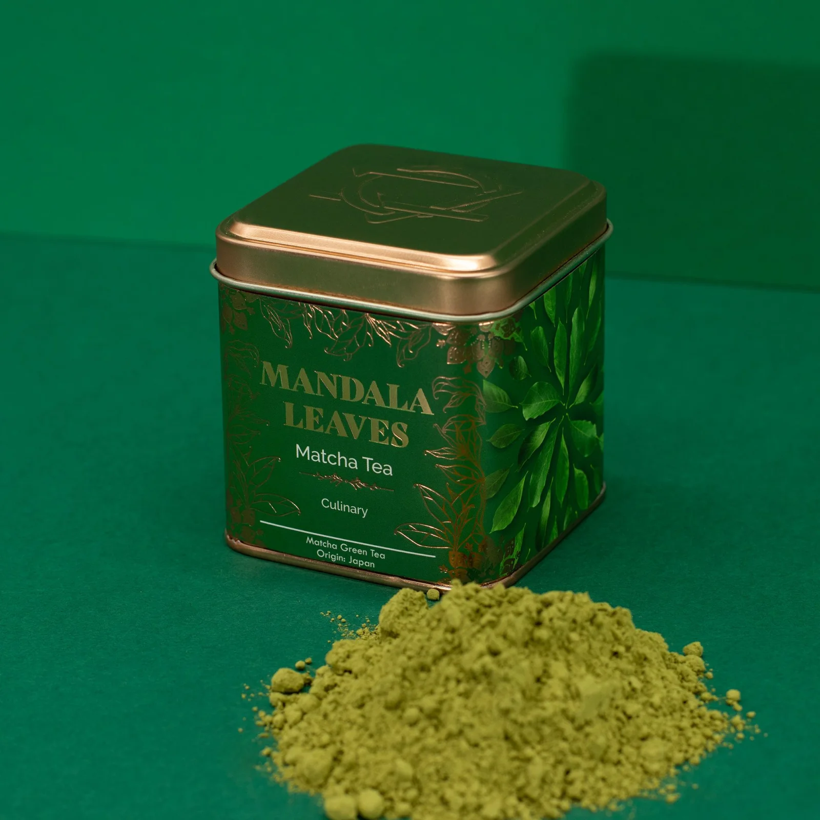 Kulinárska matcha bio – na latte a pečenie, 50 g, plechovka – fotka 1