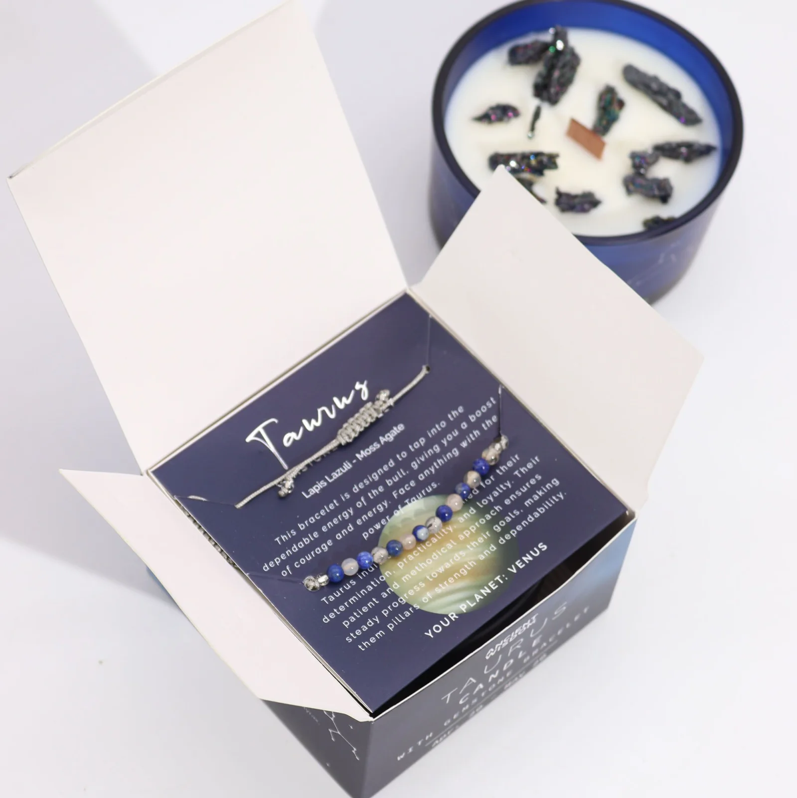 Zodiac sviečka s náramkom – Býk – fotka 3