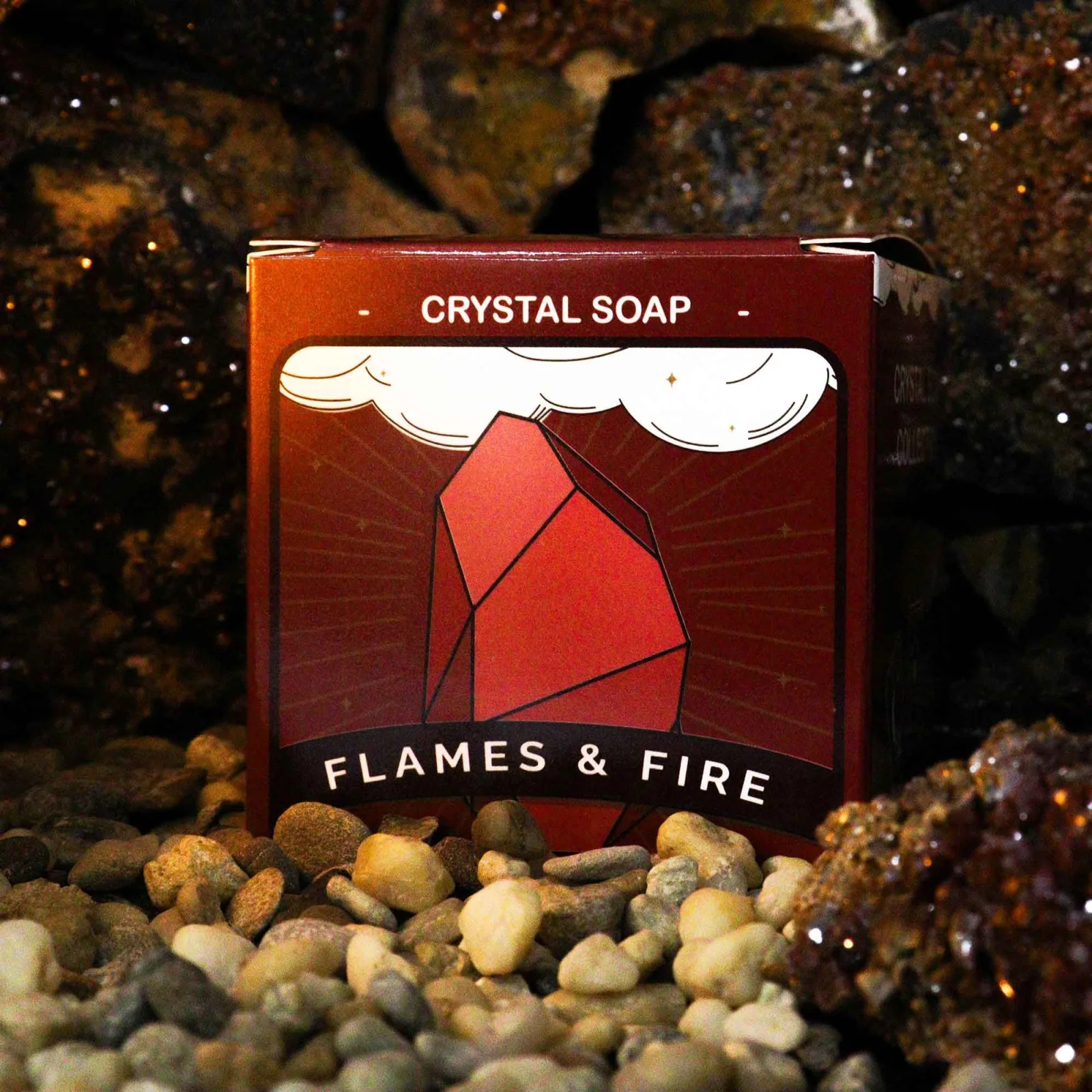 Mydlo s kameňom Crystal Elemental Fire – oheň, 100 g – fotka 3