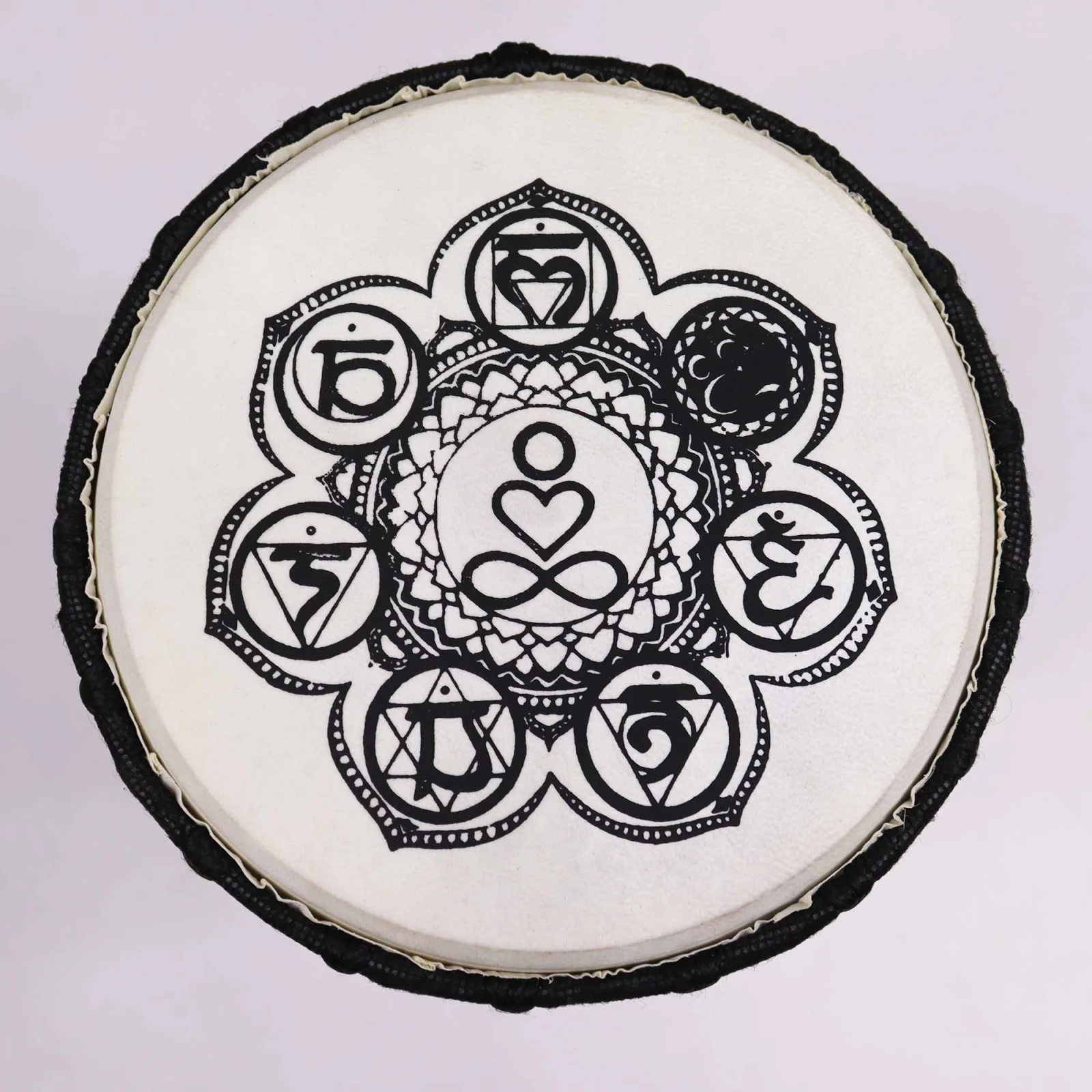 Djembe s širokým vrchom Chakra, 30 cm – fotka 2