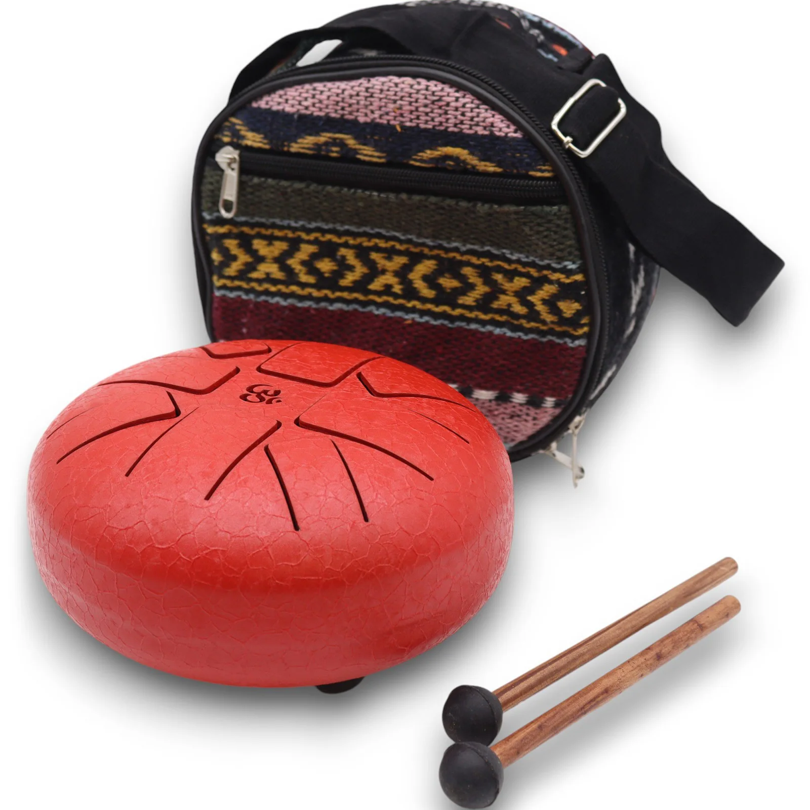 Happy Drum Om Red – jazyčkový bubon, 16 cm – fotka 2