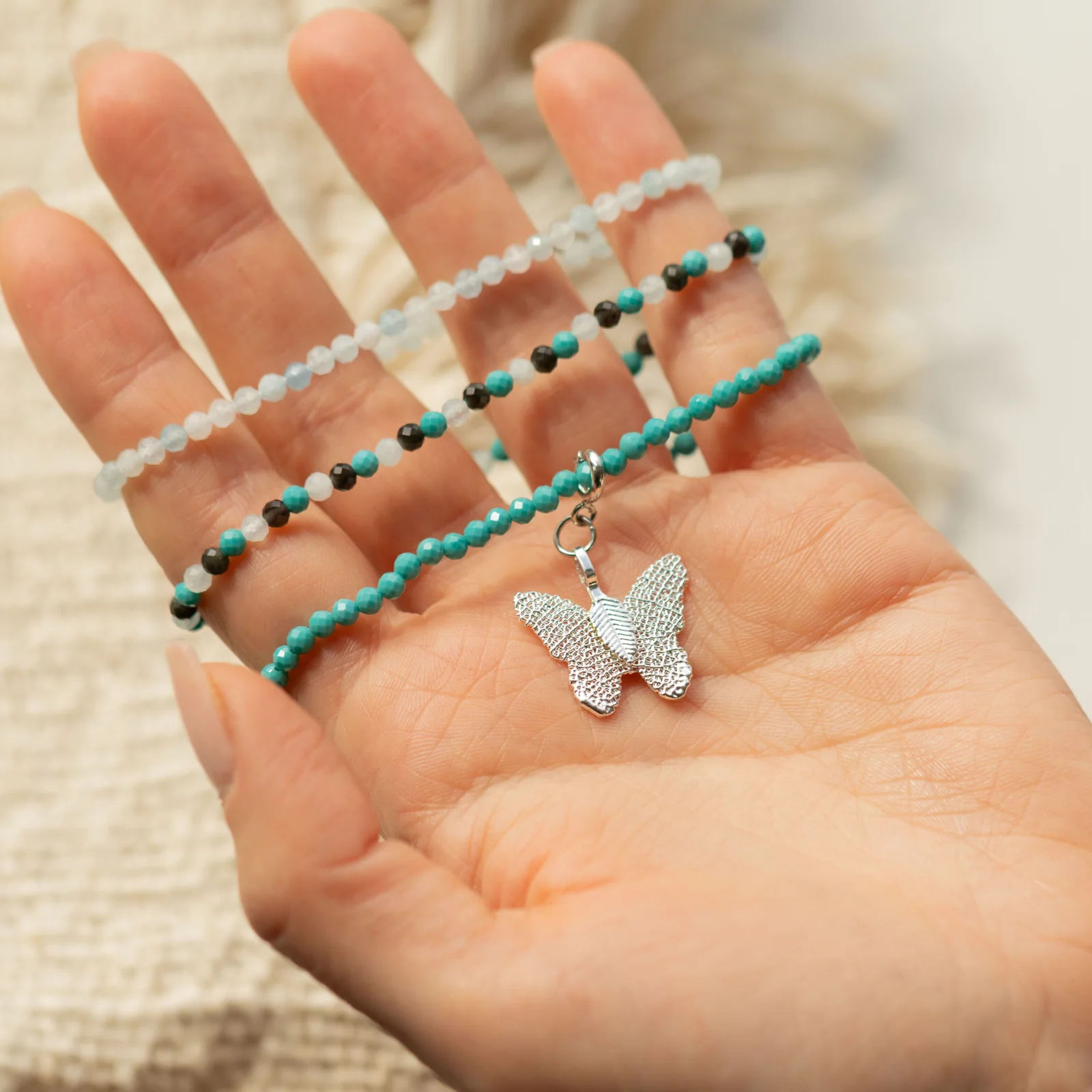 Sada náramkov Nymph Spirit Endless Ocean – akvamarín, tyrkys – fotka 6