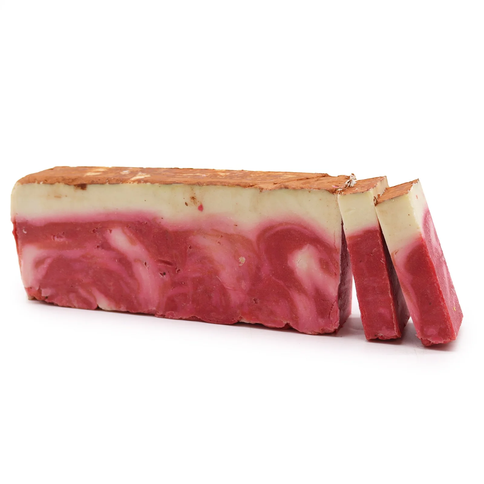Olivové mydlo – červená hlina, plátok cca 110 g – fotka 1