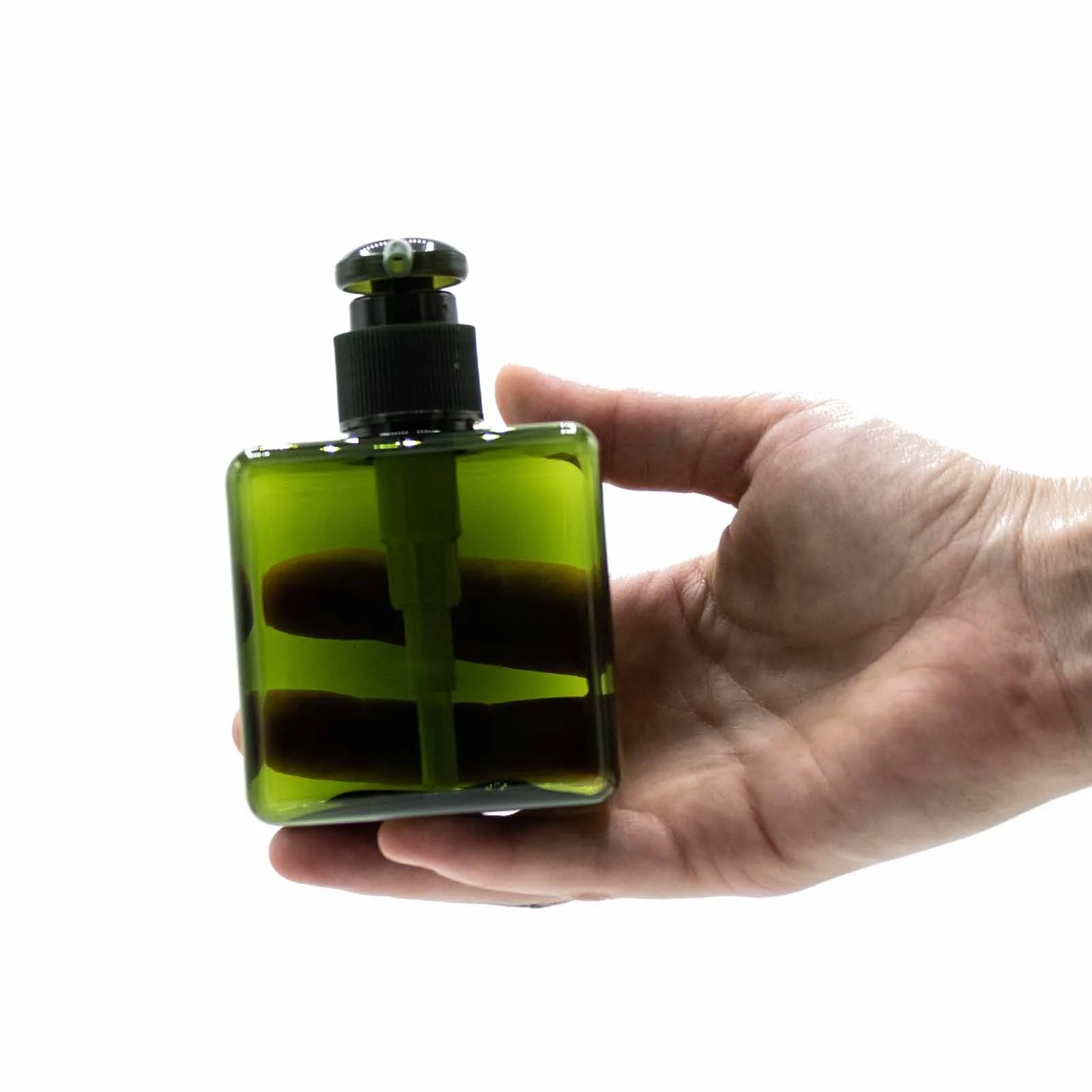 Nízka plniteľná fľaša s pumpou – 250 ml – fotka 3