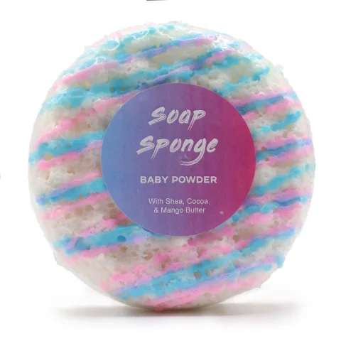 Mydlová špongia Butter Bubble Soap – Baby Powder