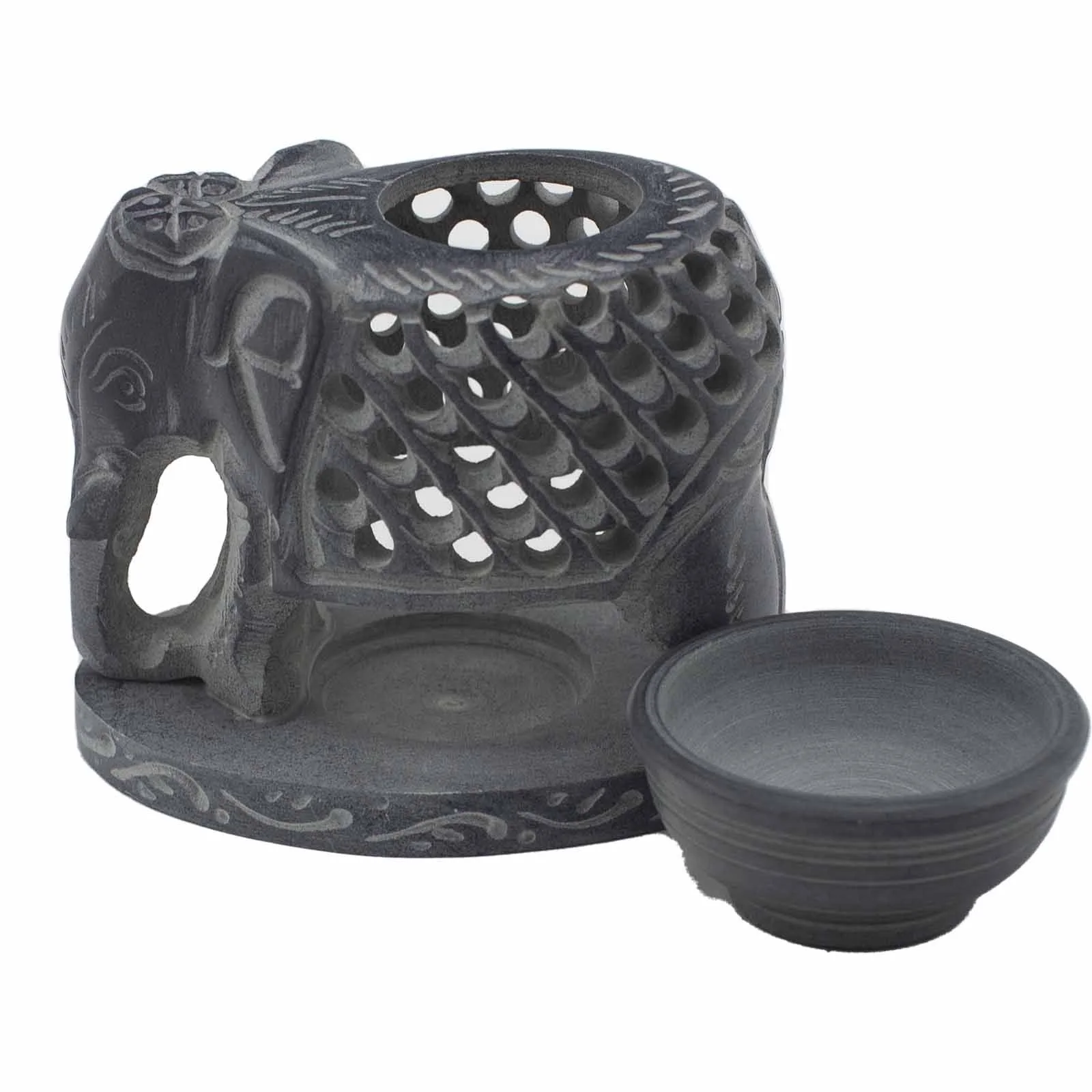 Aromalampa z mastenca – stojaci slon, 10,5 cm – fotka 2