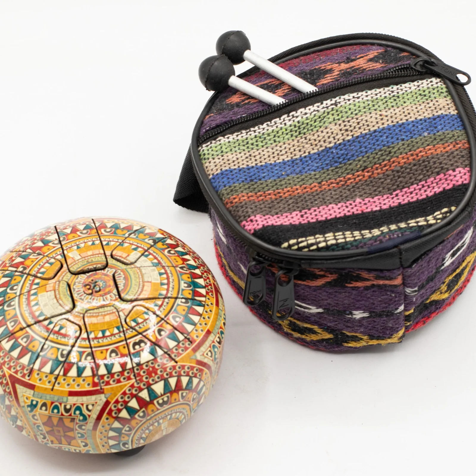 Happy Drum Small Om Mandala – malý, 13 × 9 cm – fotka 4