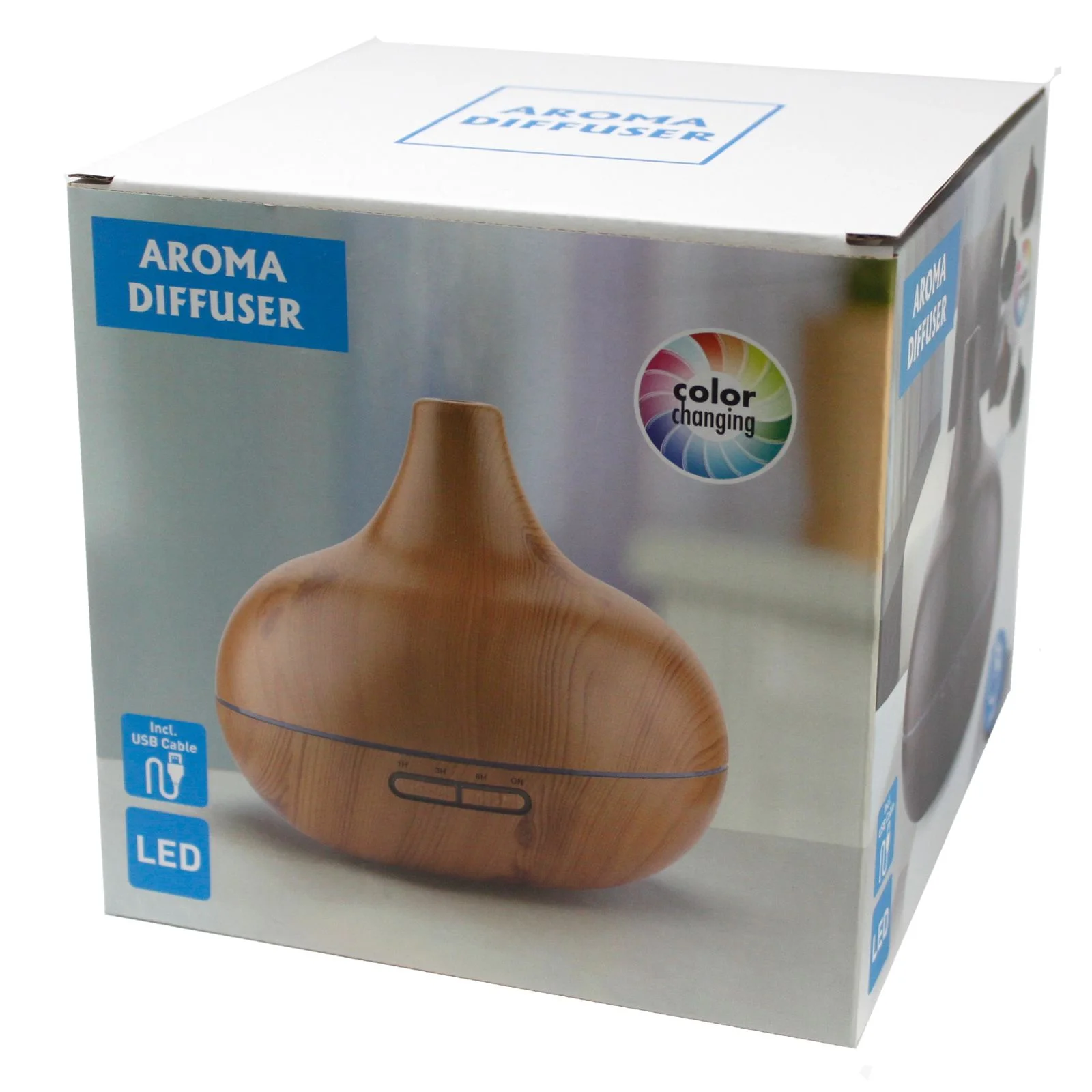 Aroma difuzér Santorini – mušľový vzor, USB, 400 ml – fotka 5