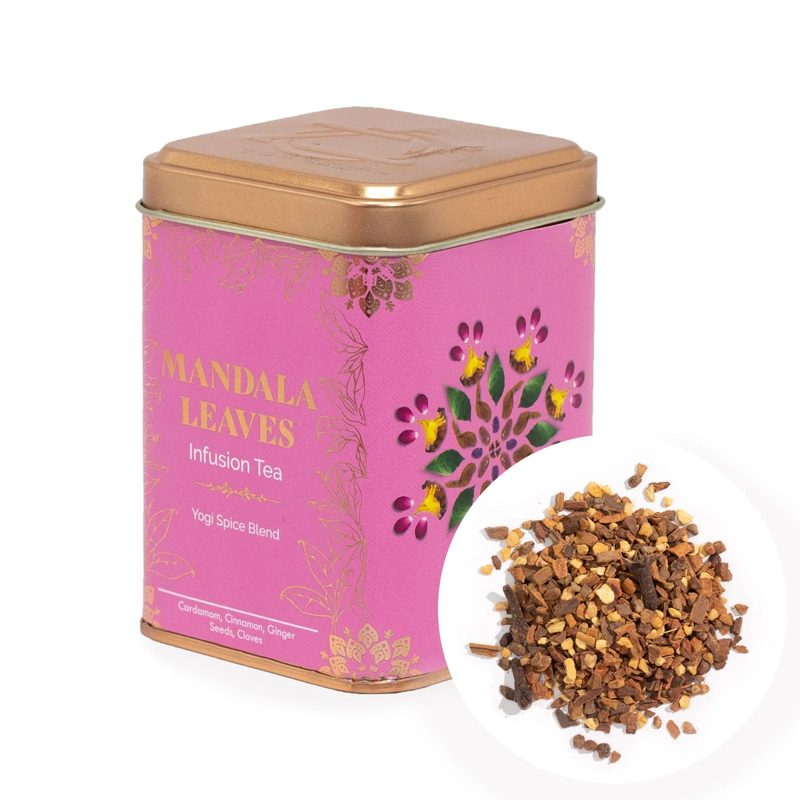 Korenený čaj Yogi Spice Blend – škorica a zázvor, 50 g, plechovka – fotka 2