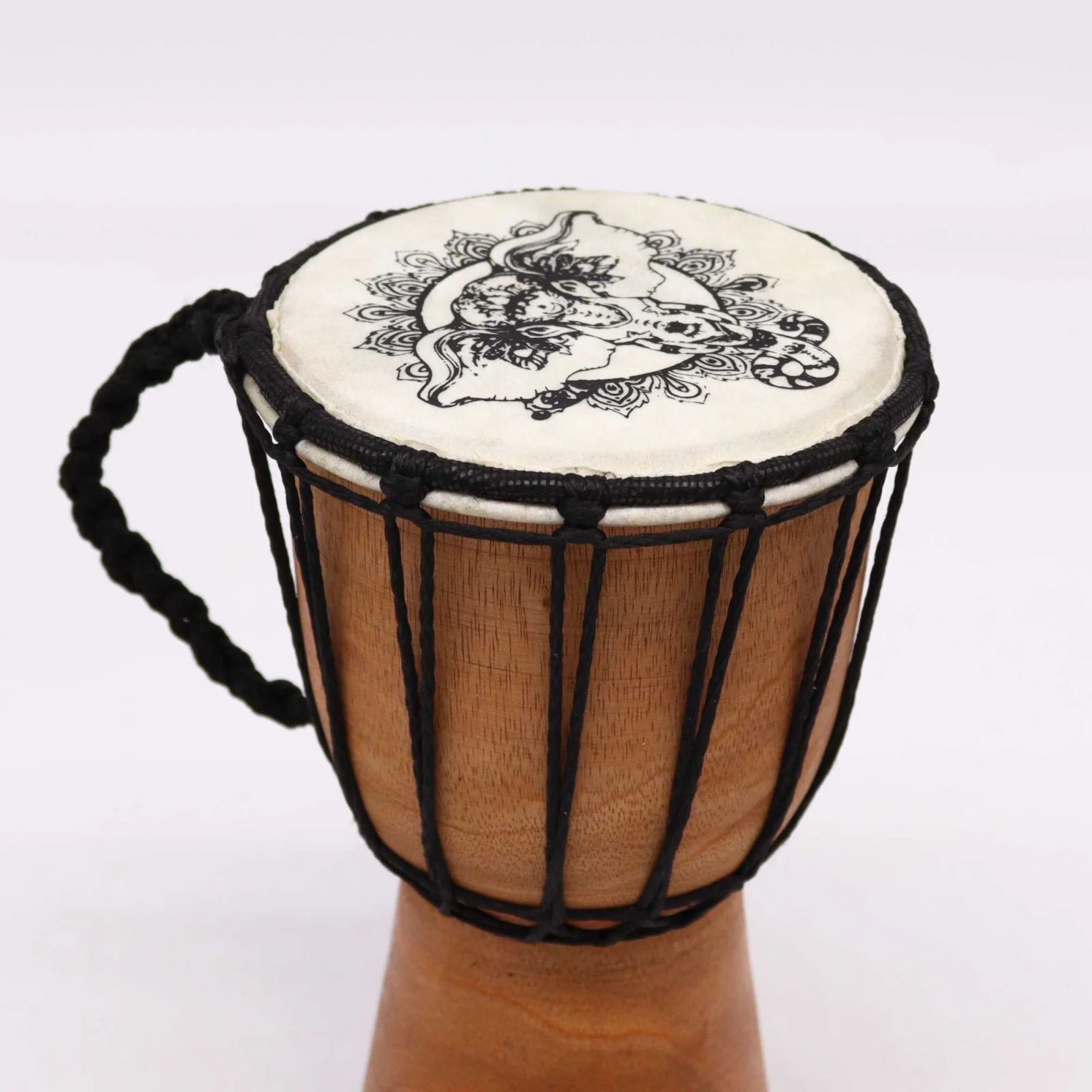 Djembe s širokým vrchom Slon, 20 cm – fotka 4