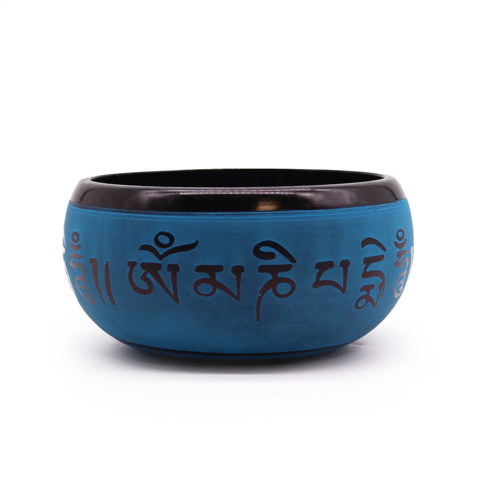 Spievajúca miska Earth Powder – Blue Mantra Five Buddha, 16 cm – fotka 1