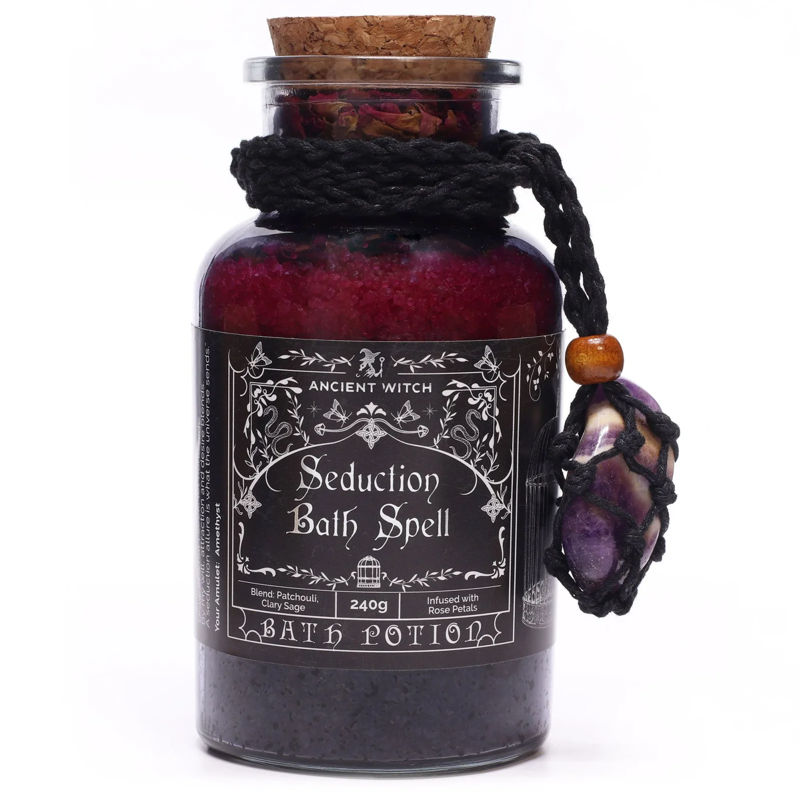 Soľ do kúpeľa Ancient Witch Seduction – amulet z ametystu – fotka 3