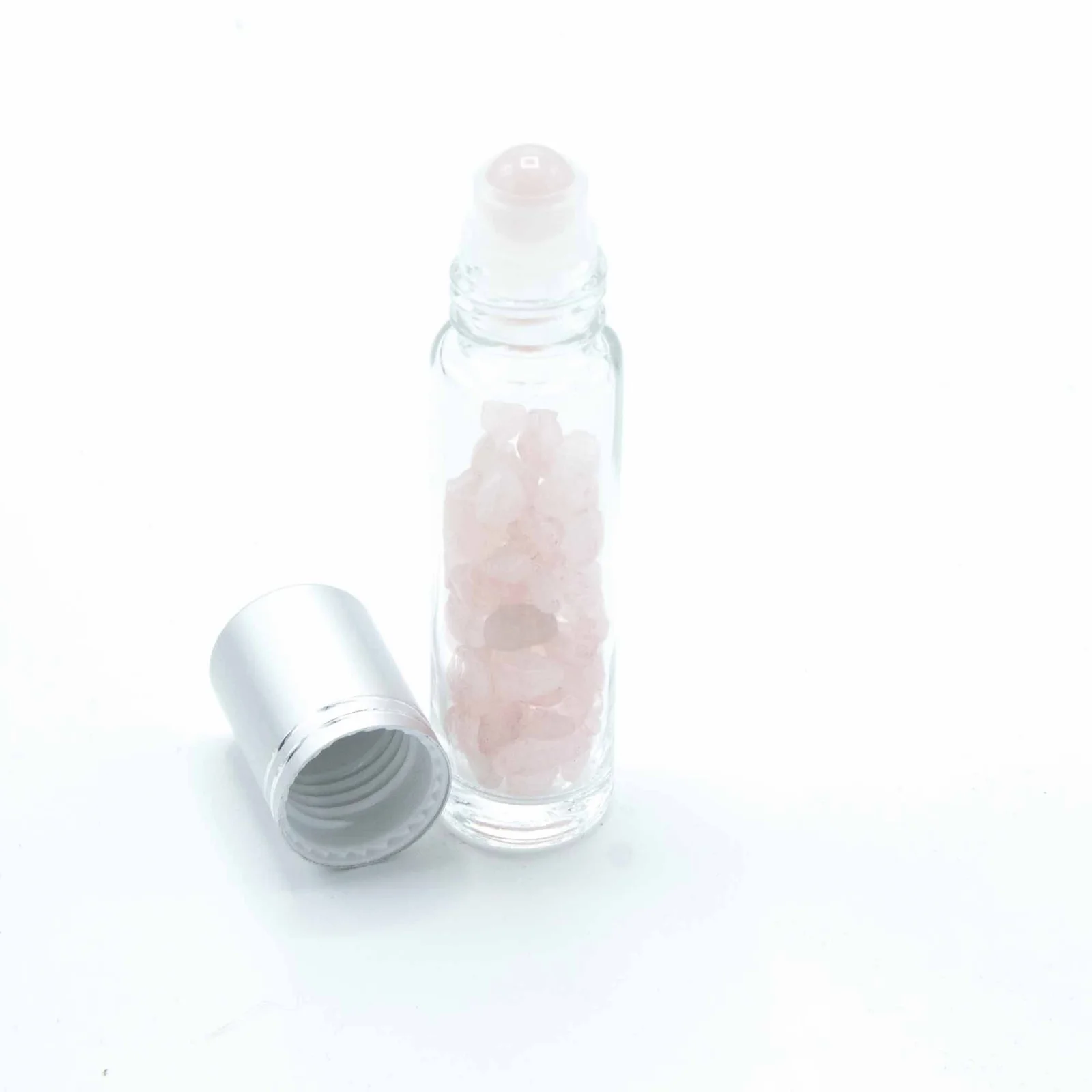 Roll-on fľaštička s ruženínom, 5 ml – strieborné viečko – fotka 3