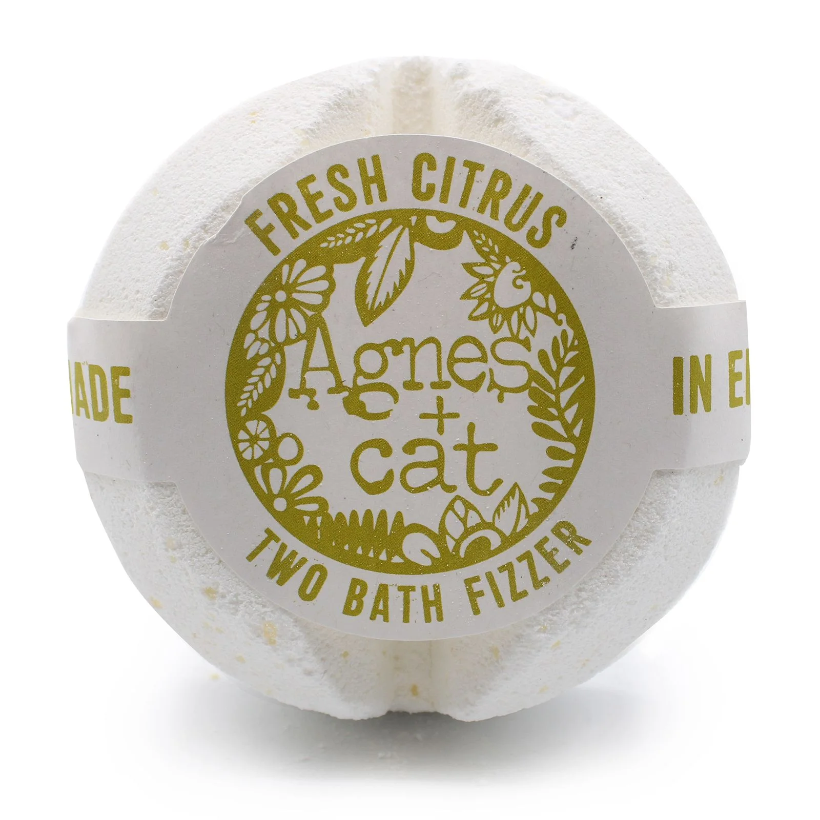 Bomba do kúpeľa Agnes + Cat Fresh Citrus – citrón, 210 g – fotka 2
