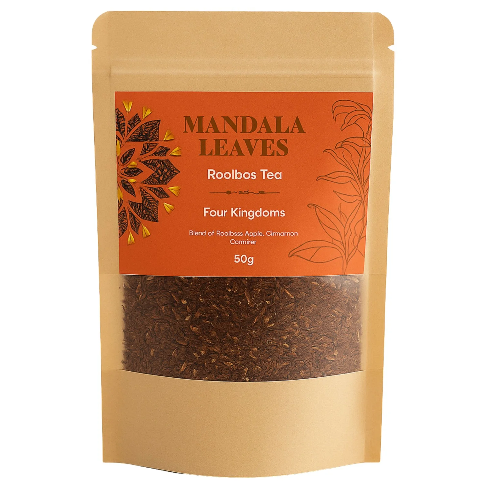 Rooibos Four Kingdoms – jablko, škorica a kokos, 50 g, vrecko – fotka 5