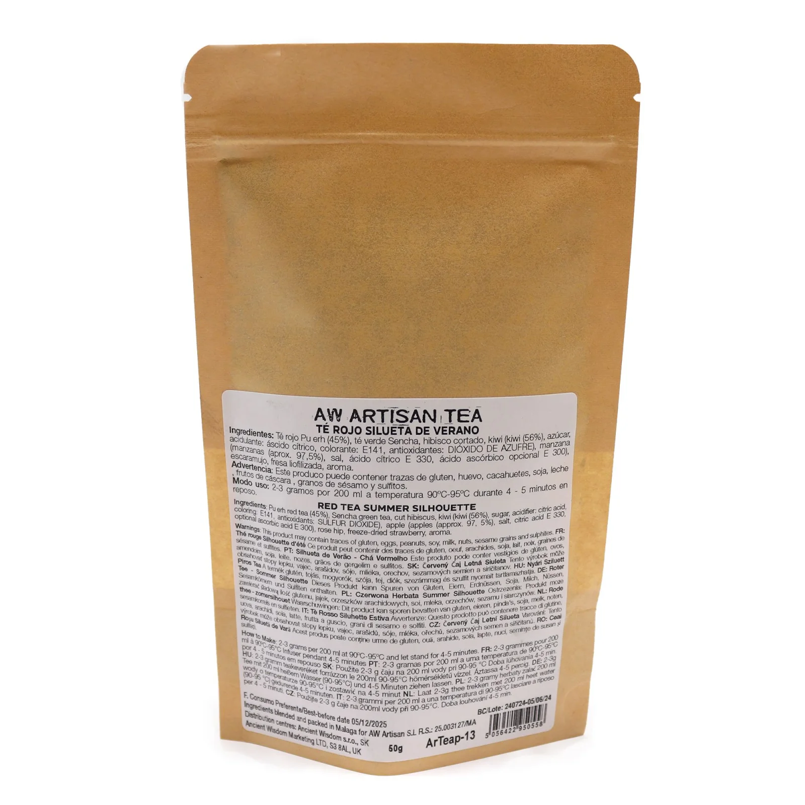 Ovocný čaj Mid-summer Magic – pu-erh a sencha, 50 g, vrecko – fotka 5