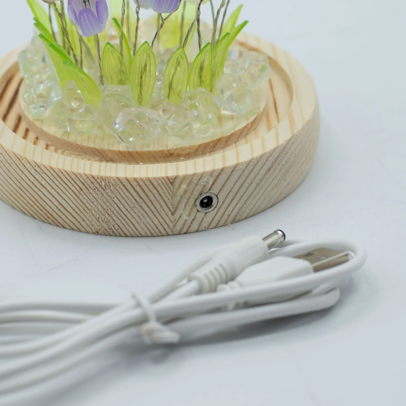 Floral Glow – LED kupola, 20 farebných tulipánov, USB – fotka 5