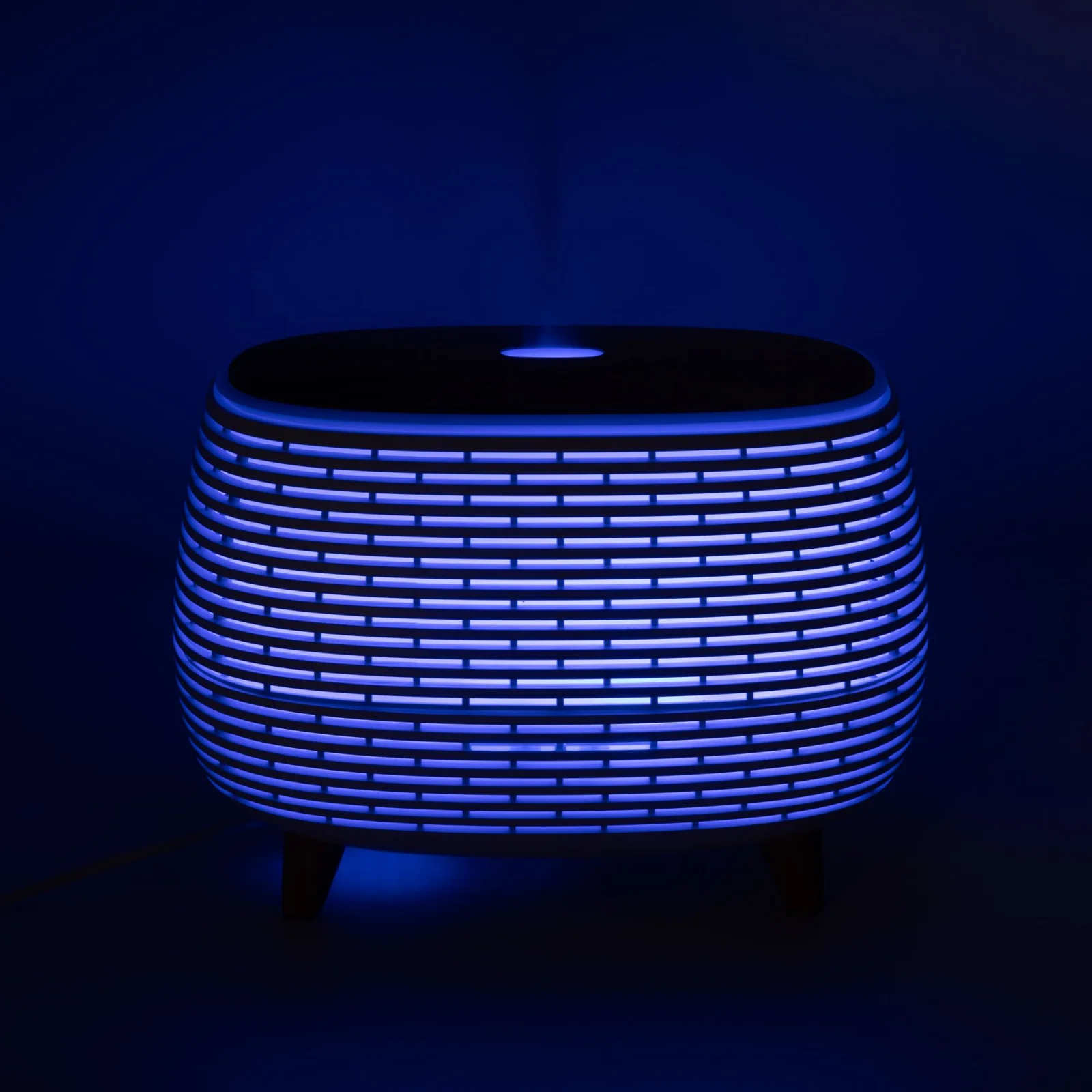 Rebrovaný ultrazvukový difuzér – 400 ml, LED, ovládač – fotka 8