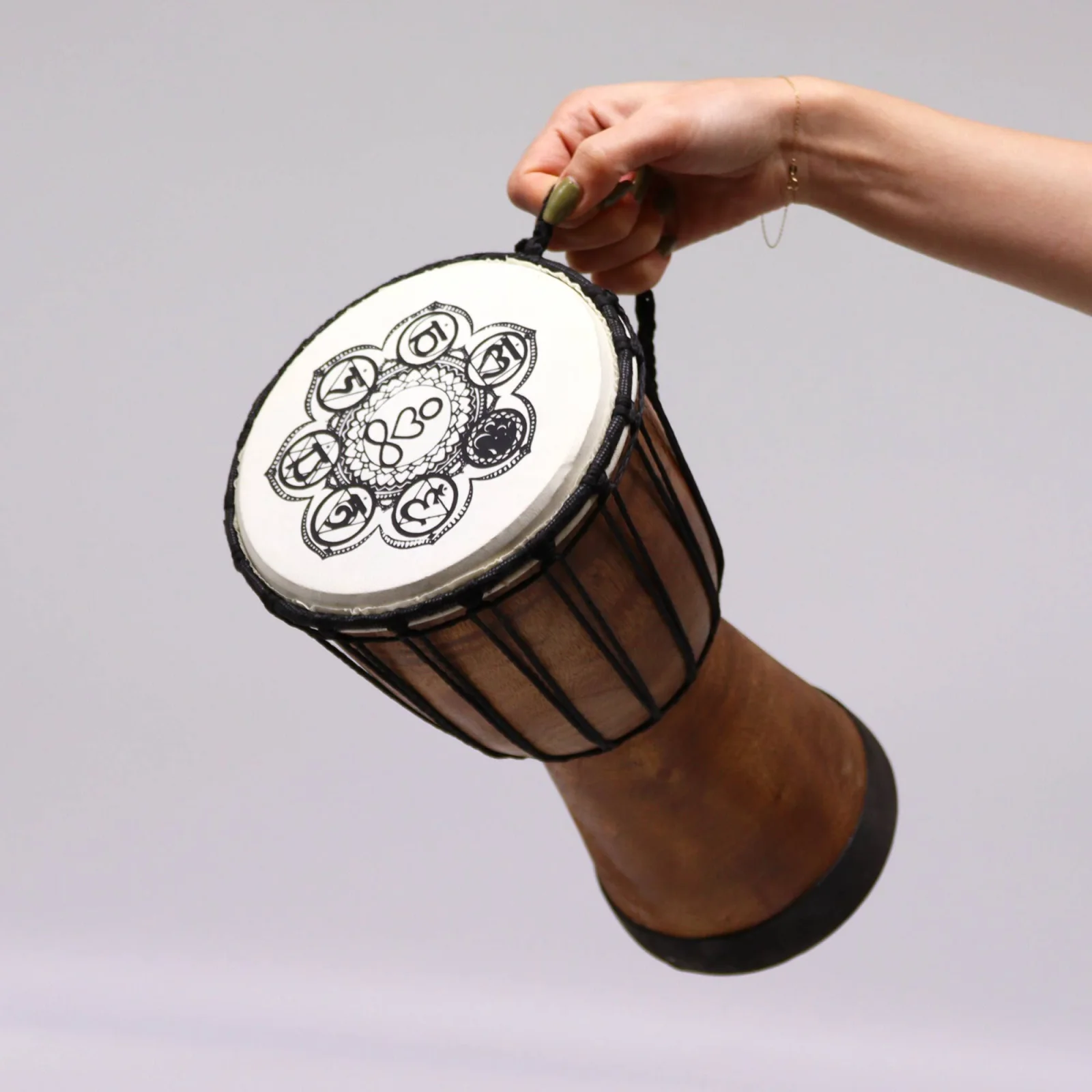 Djembe s širokým vrchom Chakra, 30 cm – fotka 3