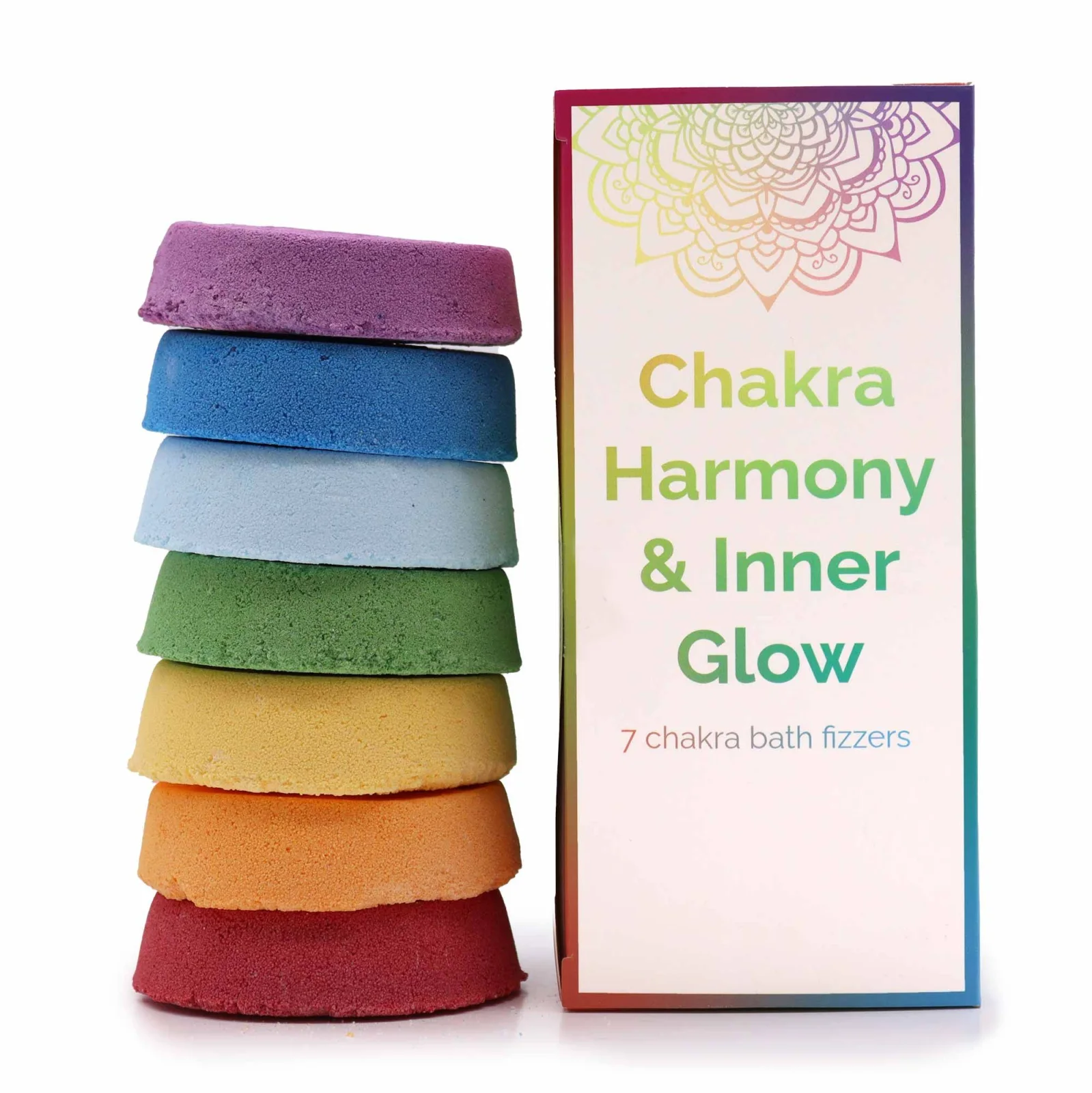 Bomby do kúpeľa Chakra – Harmony & Inner Glow, 7 ks – fotka 1