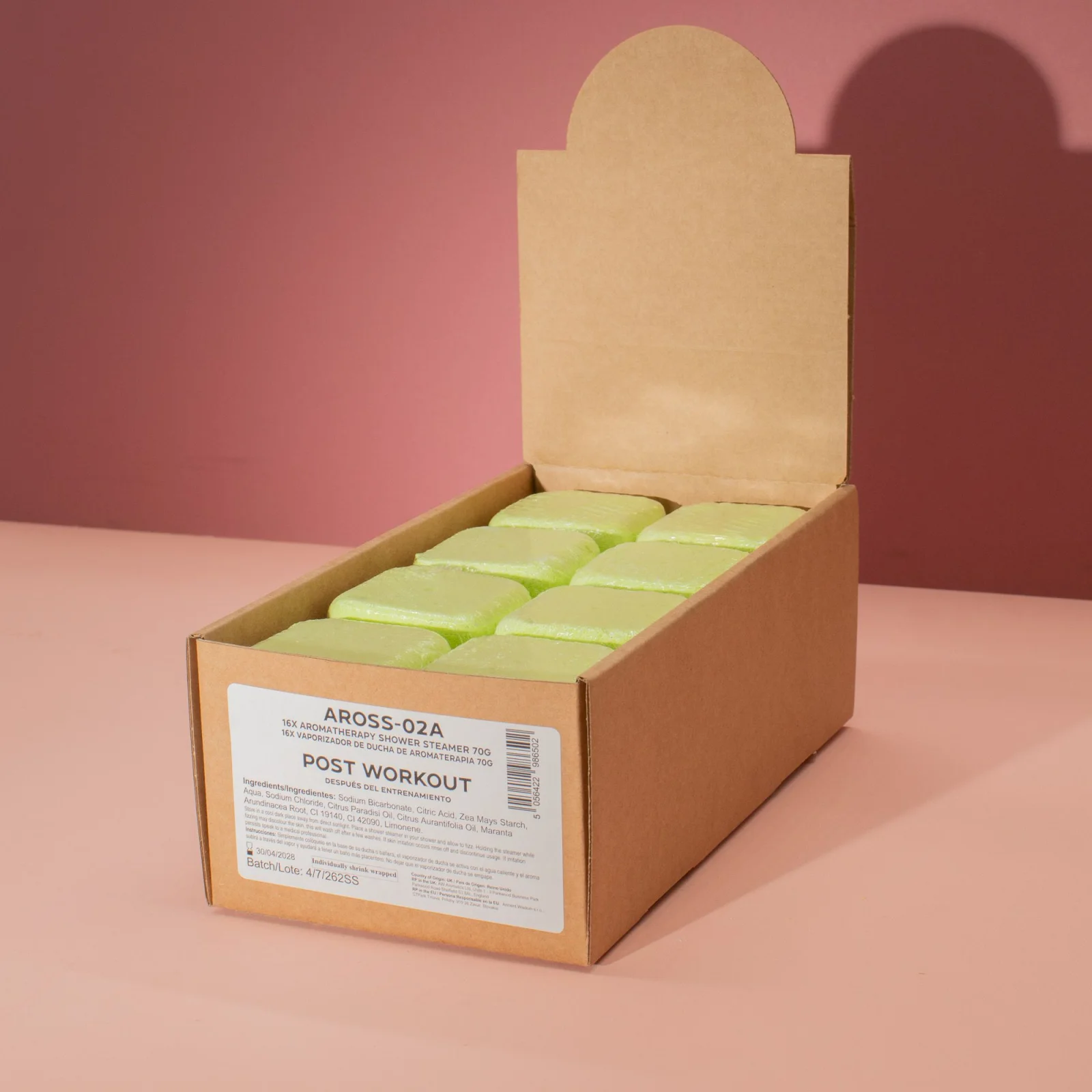 Sprchová tableta Post-Workout – grapefruit a limetka, 80 g – fotka 3