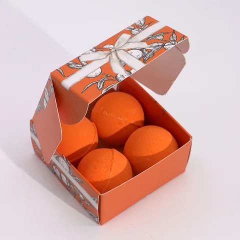 Sada bômb do kúpeľa s vitamínom C – pomaranč a citrón, 4 × 115 g